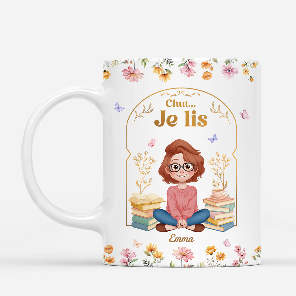 Mug Personnalisé - Une Jolie Fille Qui Aime Les Livres
