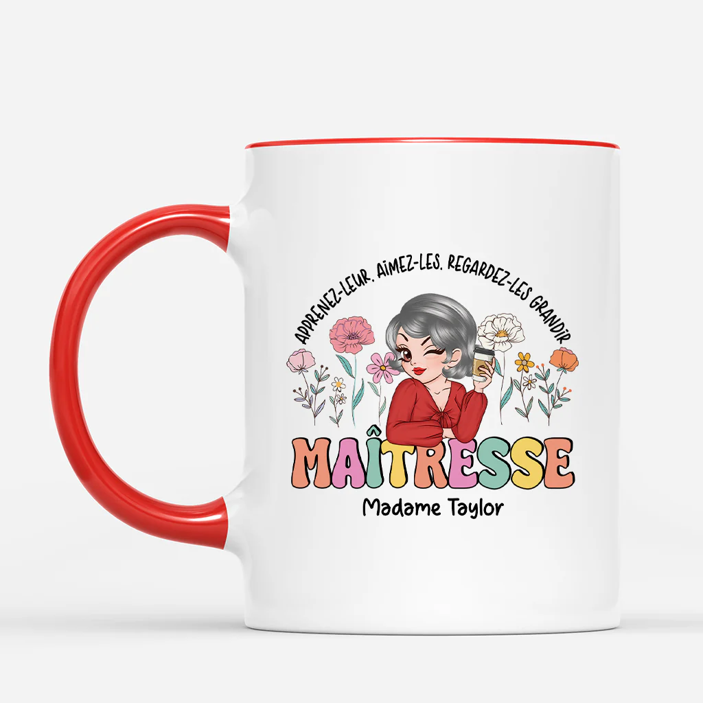 Mug Personnalisée Maîtresse - Apprenez-leur - Image 2