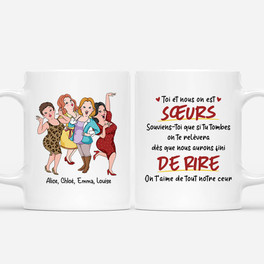 Mug Personnalisé Meilleure Amie | Toi et Moi On Est Sœurs