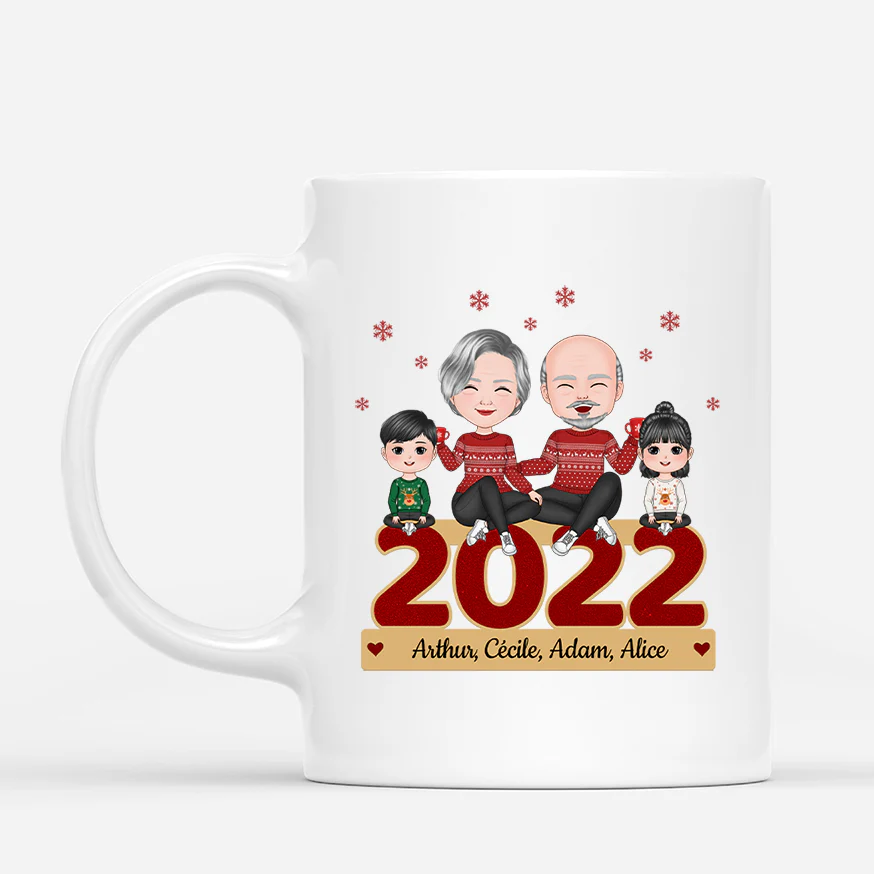 Mug Noël personnalisé – Noël de Famille