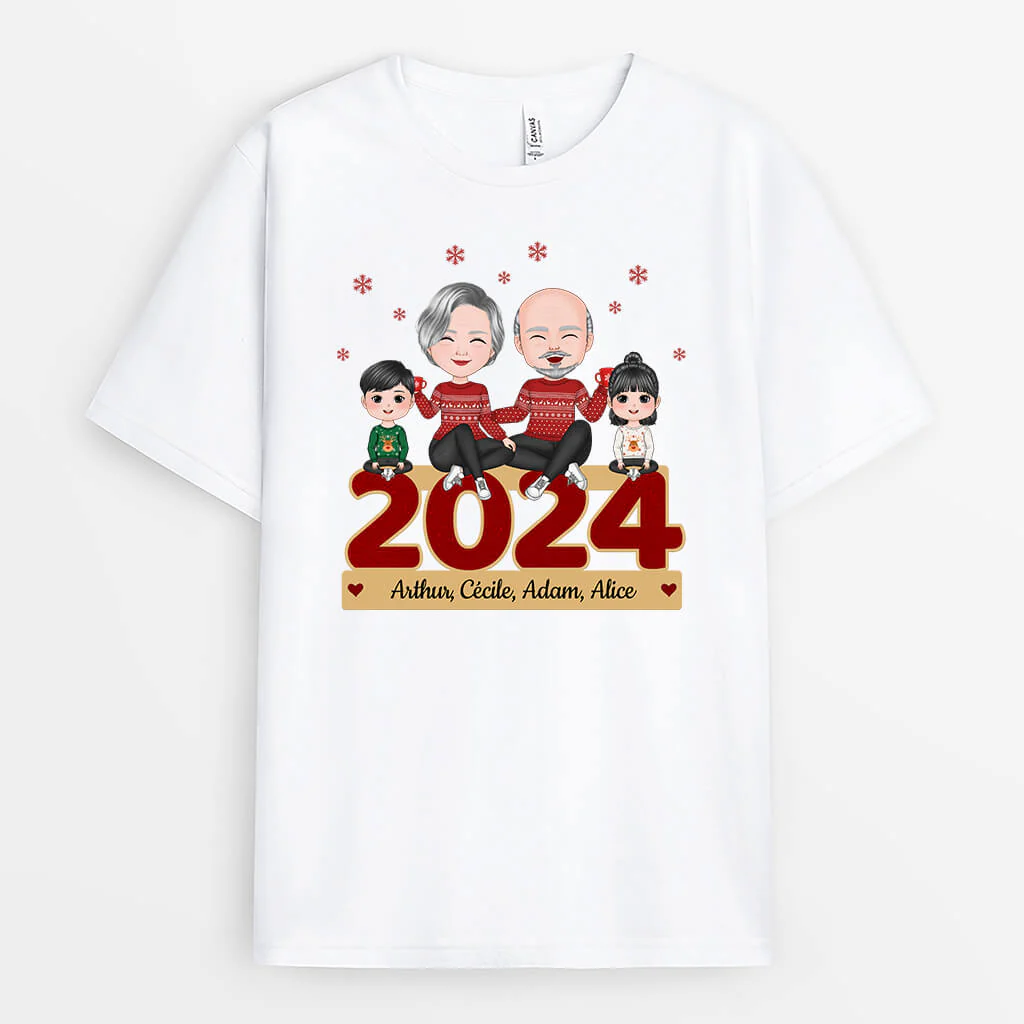 Tee Shirt Noël Famille Personnalisé - Noël de Famille
