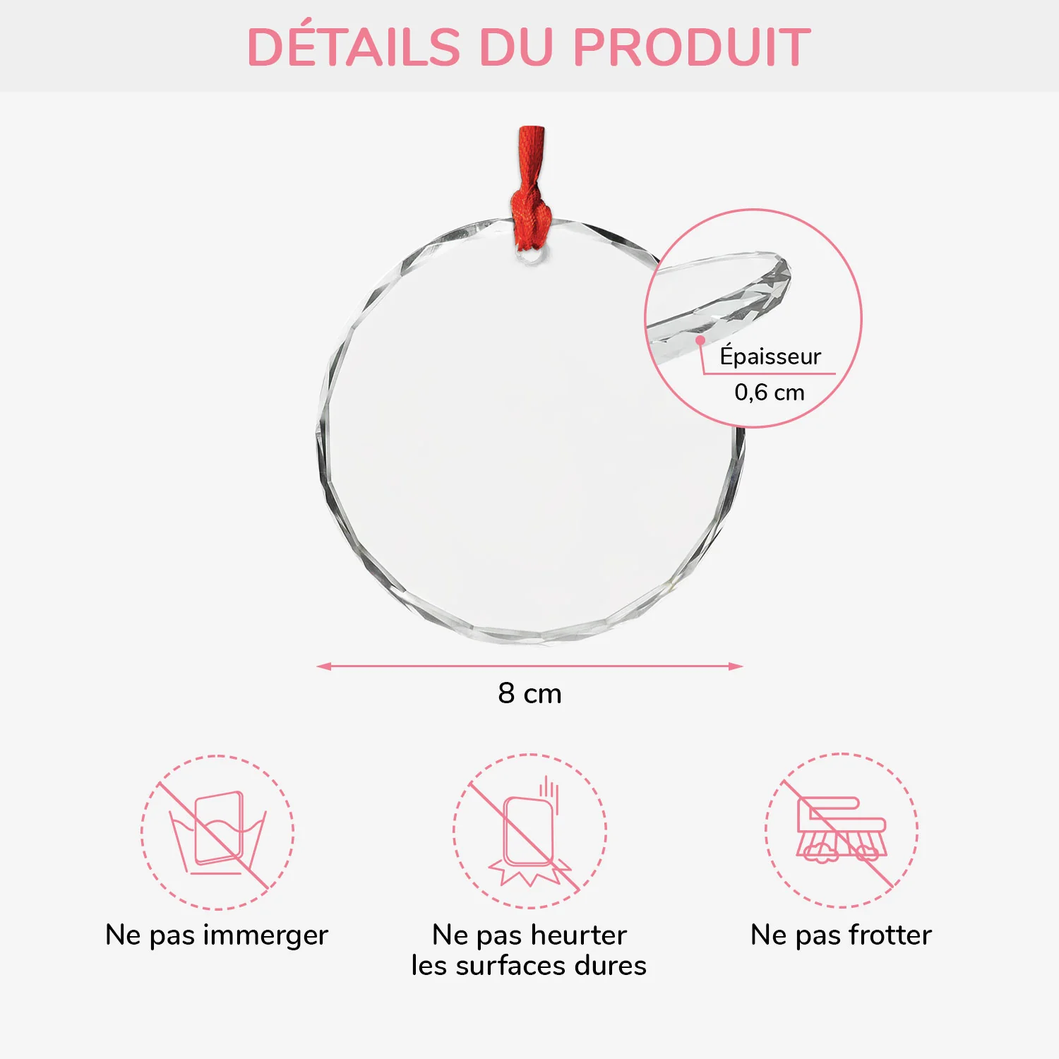 Cadeau Noel Personnalisé – Ornement En Verre Chien Photo - Image 3
