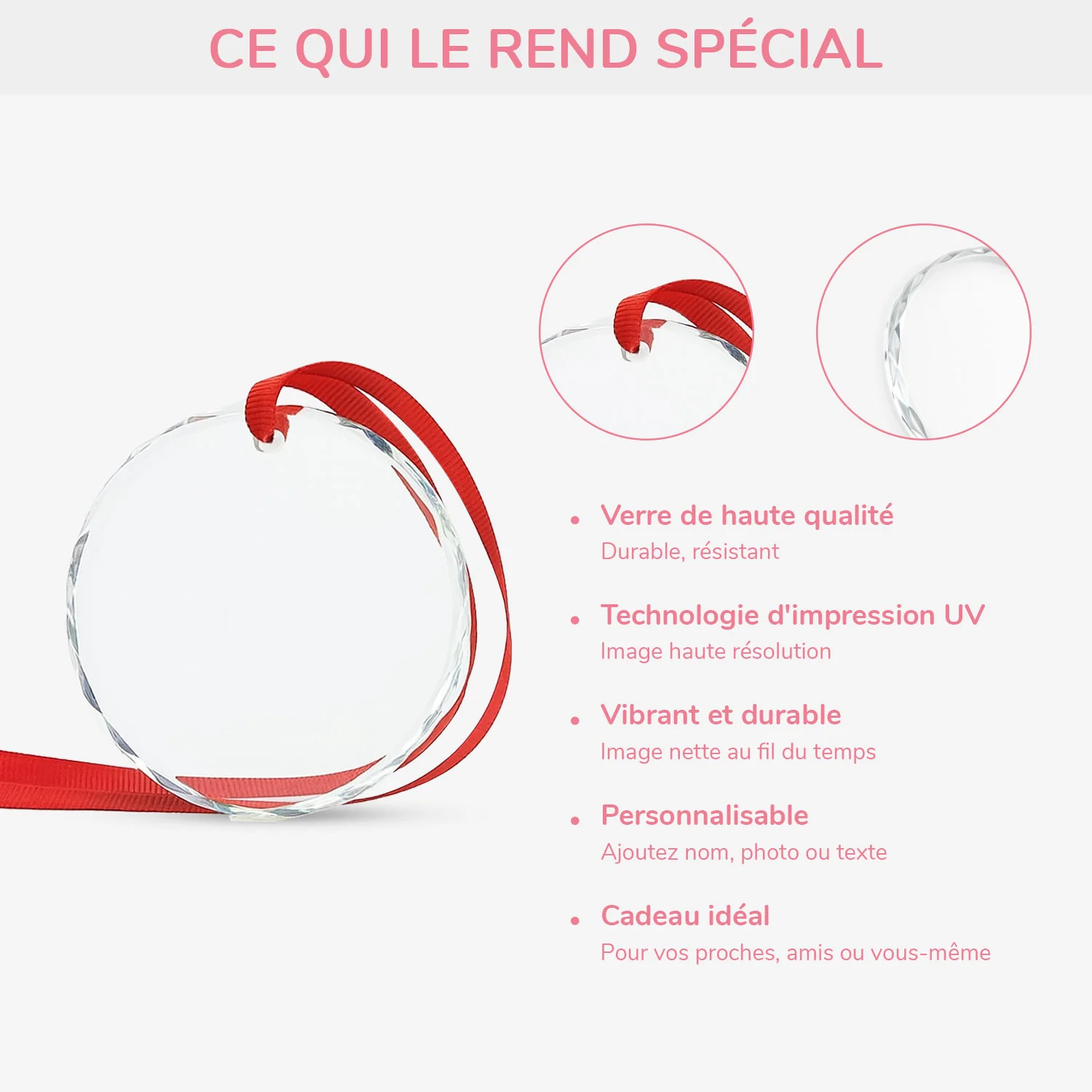 Ornement Noël En Verre Personnalisé - Noël Magique De Chien - Image 4