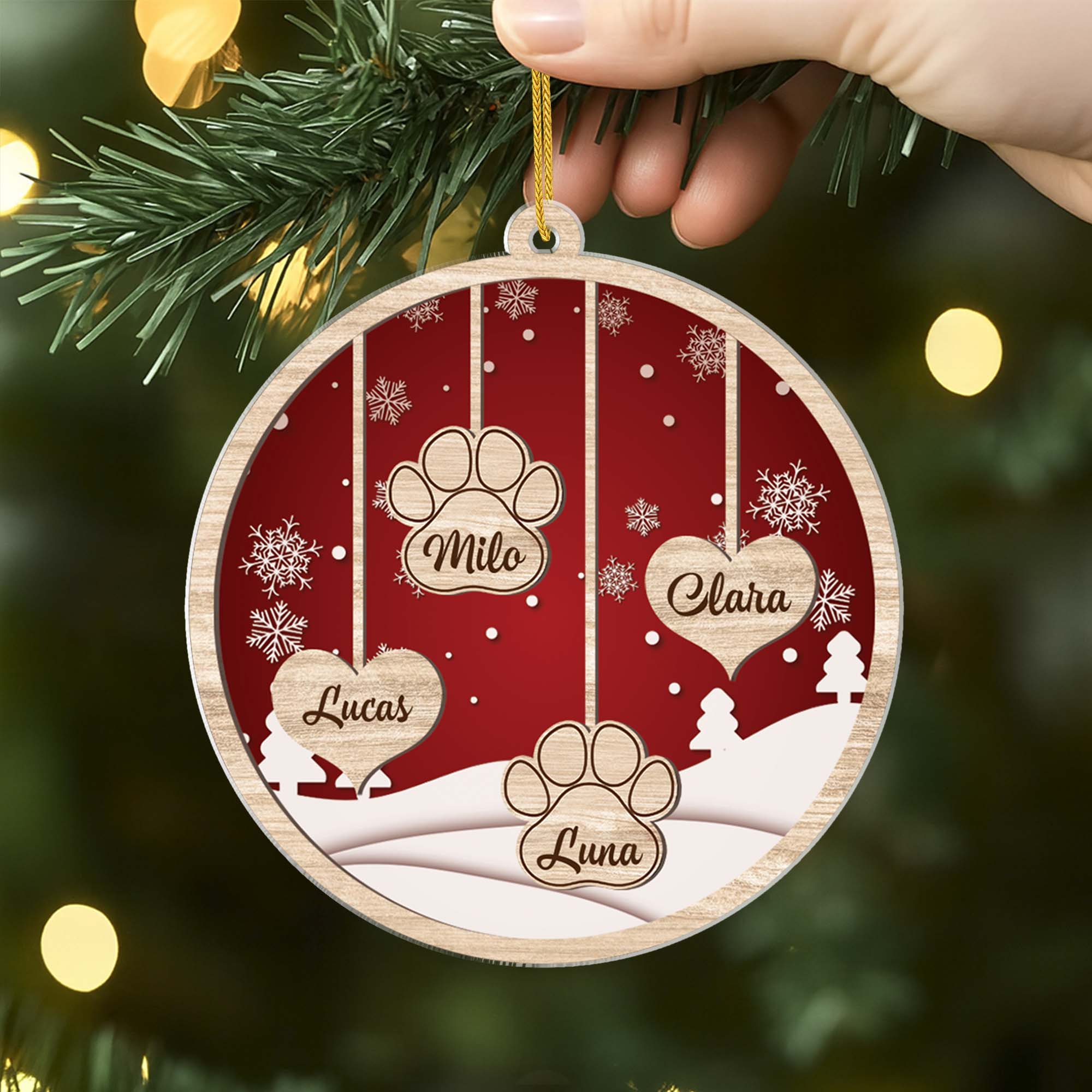 Ornement Noël Famille Personnalisé - Image 2