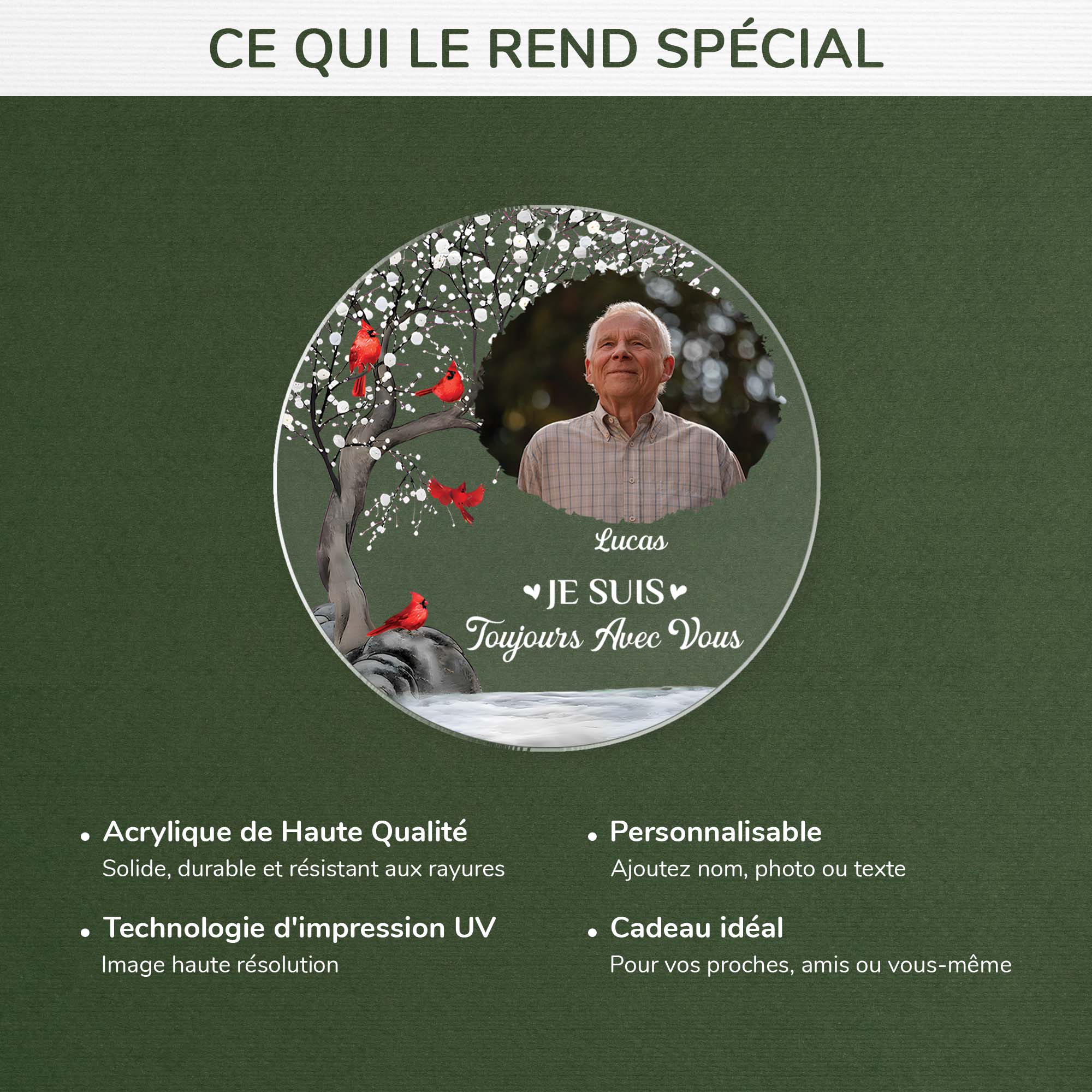 Ornement Je Suis Toujours Avec Toi Personnalisé - Image 4