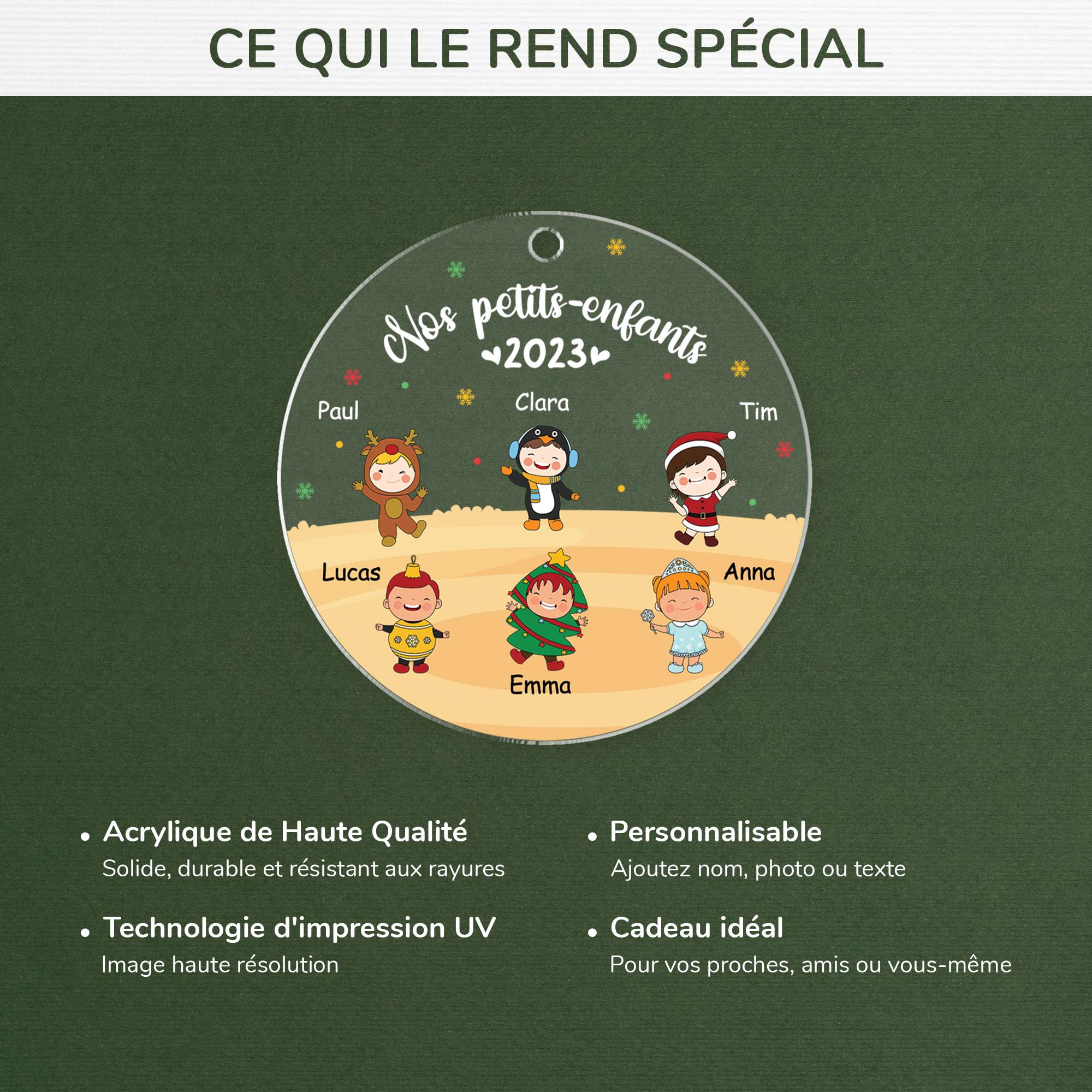 Ornement Nos Petits Enfants Personnalisé - Image 4