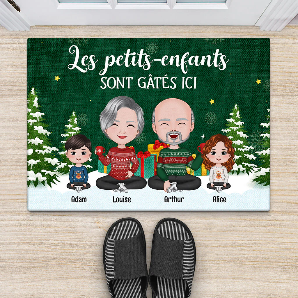 Paillasson Personnalisé - Les Petits-Enfants Sont Gâtés Ici Motif Royal - Image 2