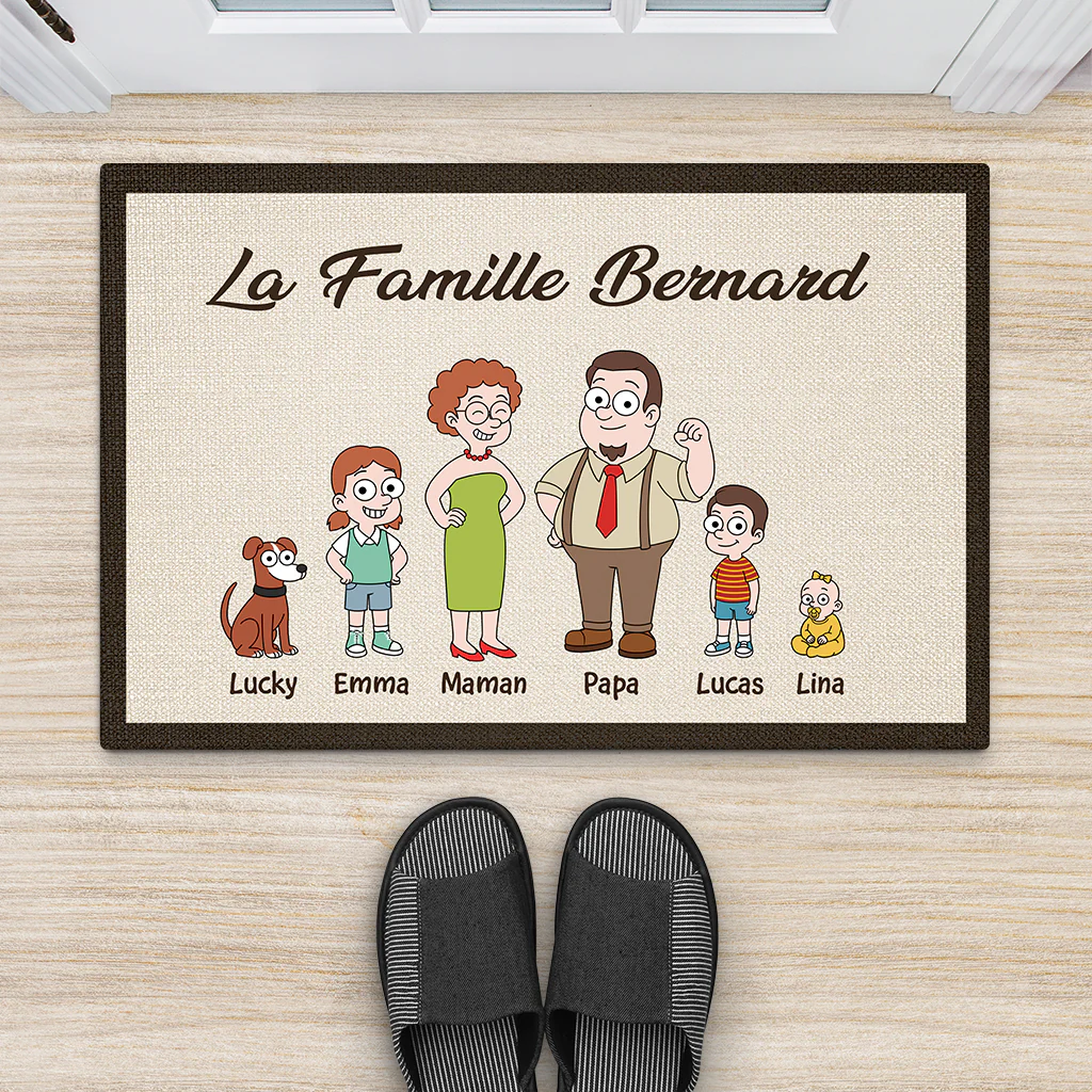 Paillasson Personnalisé Famille – C'est Ma Famille Avec Prénoms - Image 2