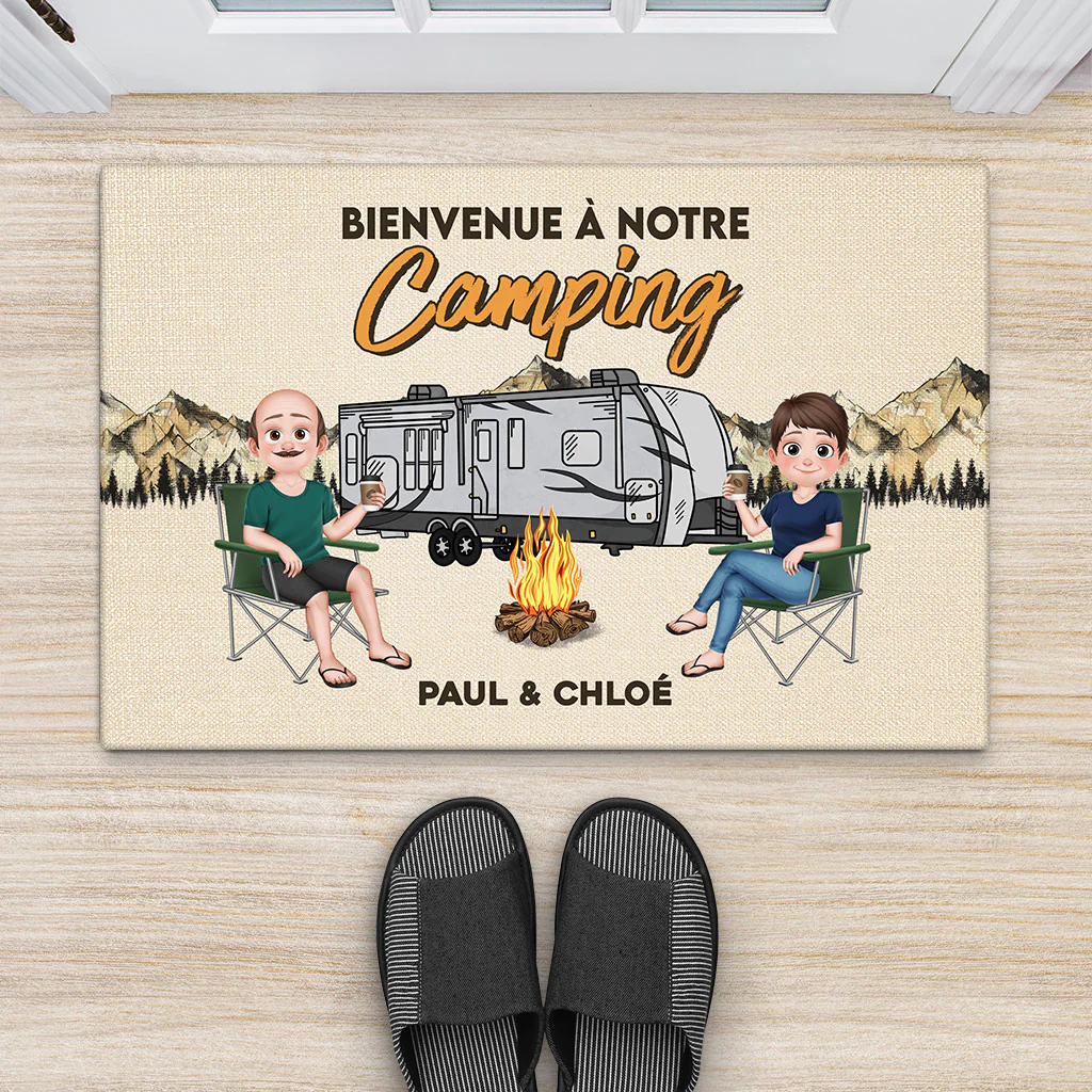 Paillasson Personnalisé Camping Car - Bienvenue Dans Notre Château Sur Roues - Image 2