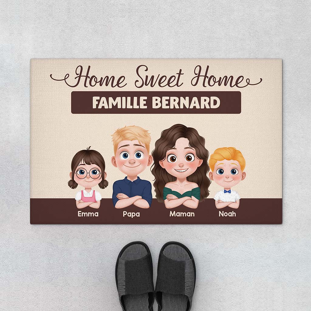 Paillasson La Maison Du Bonheur Personnalisé – Home Sweet Home