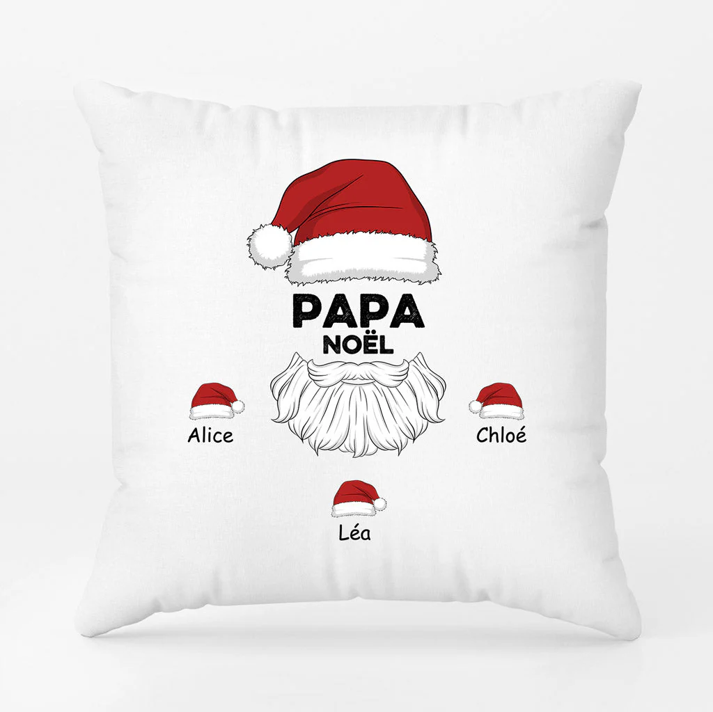 Coussin personnalisé de Noël – Papa Papi - Image 2