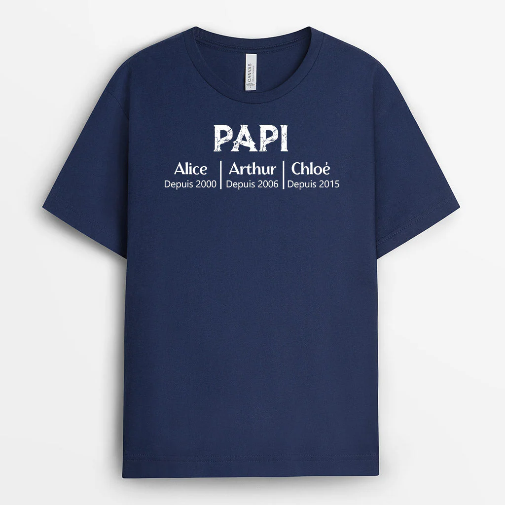 Tee Shirt Personnalisé Papy - Créatif Papi