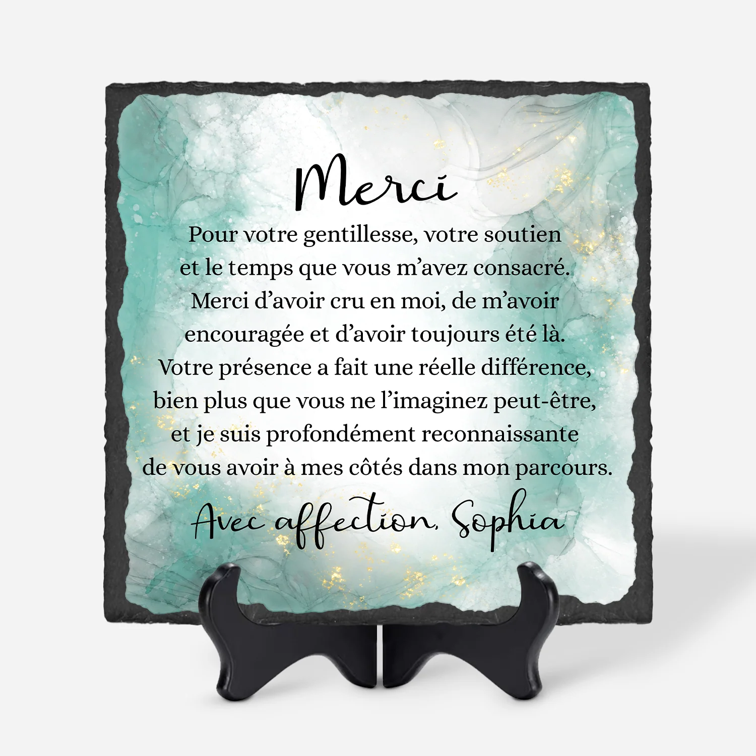 Pierre De Jardin Personnalisée Cadeau Retraite - Merci Pour Votre Gentillesse