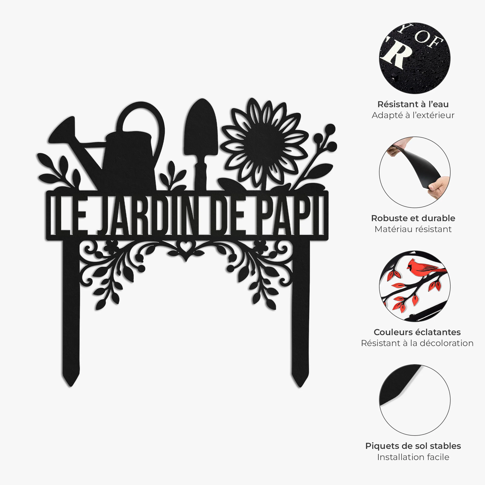 Piquet De Jardin Déco Personnalisé - Le Jardin De Maman Papa - Image 4