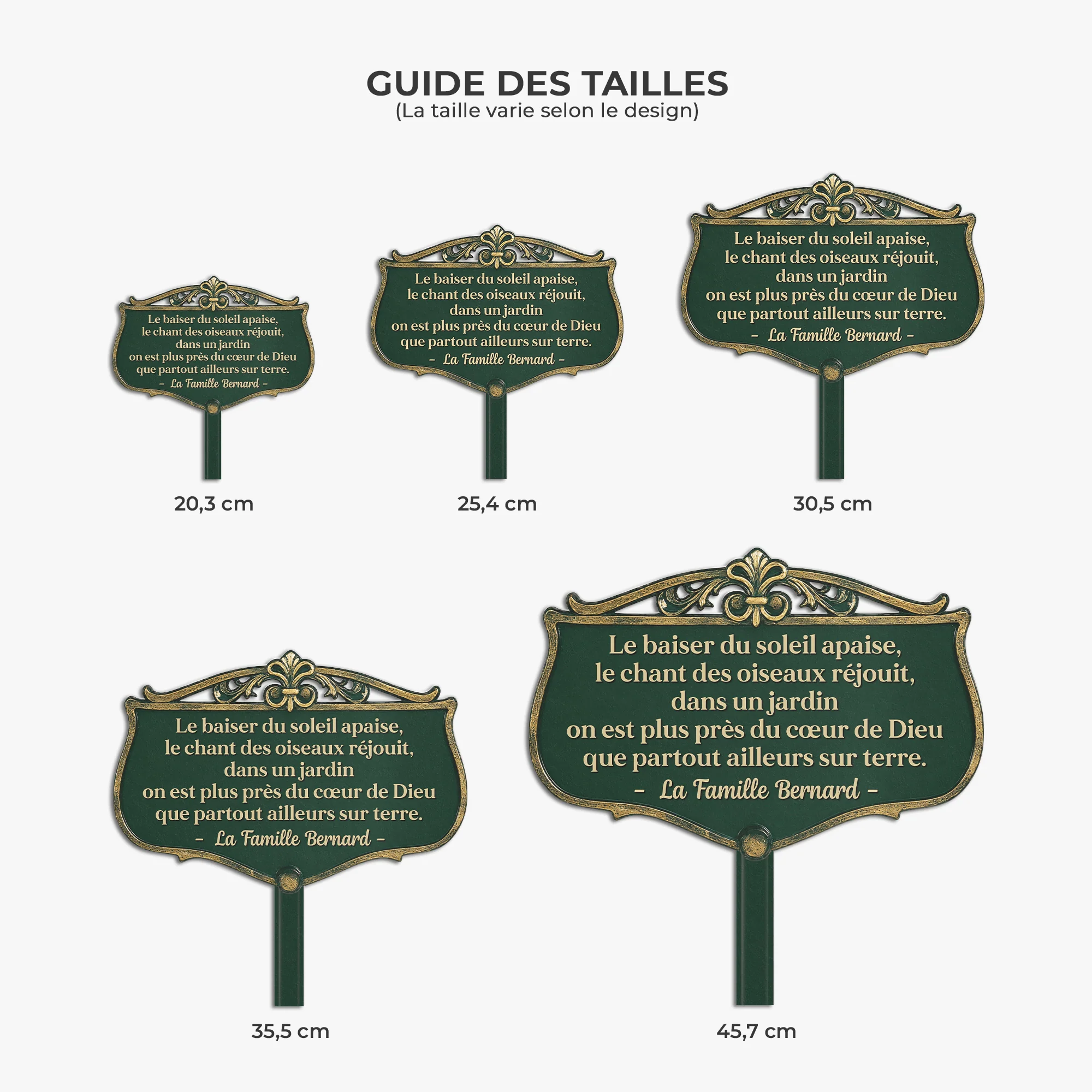 Piquet De Jardin Décoratif Personnalisé - On Est Plus Près Du Cœur De Dieu - Image 4