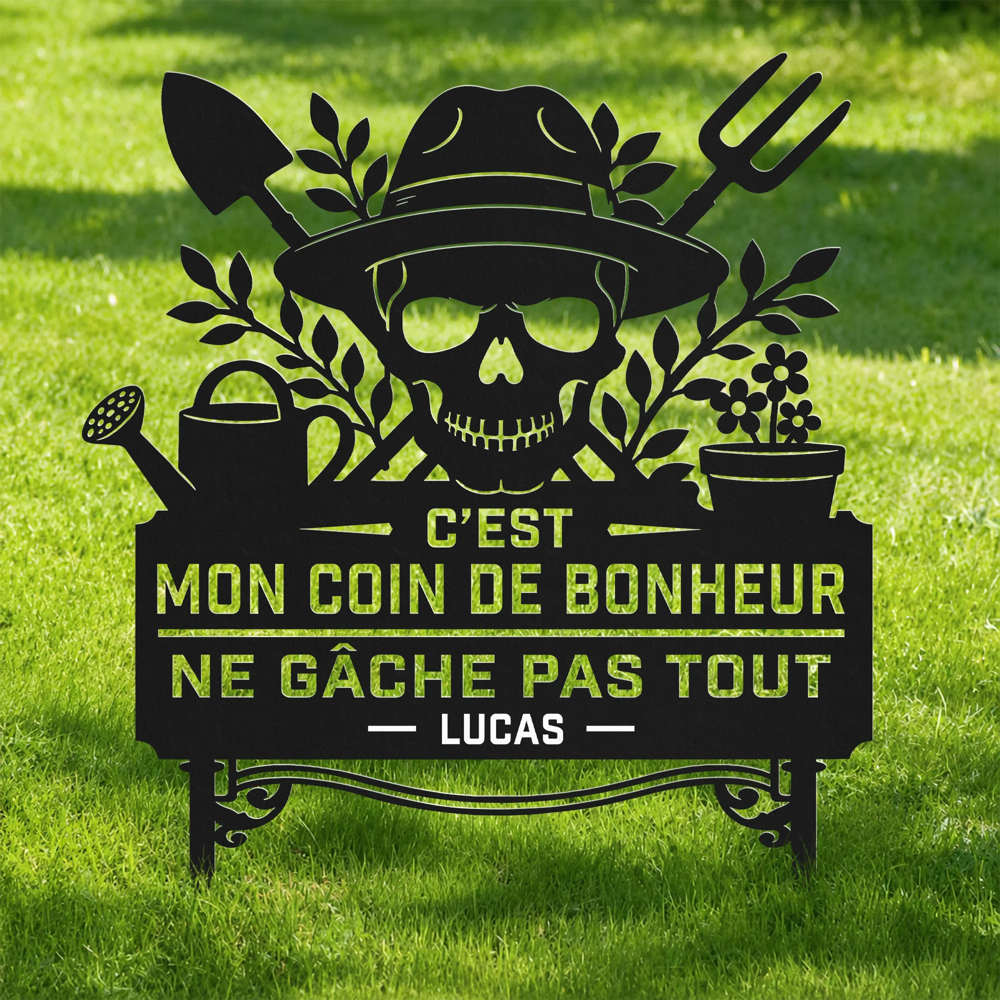 Piquet De Jardin Décoratif Personnalisé Pour Nouvelle Maison - Mon Coin De Bonheur - Image 2