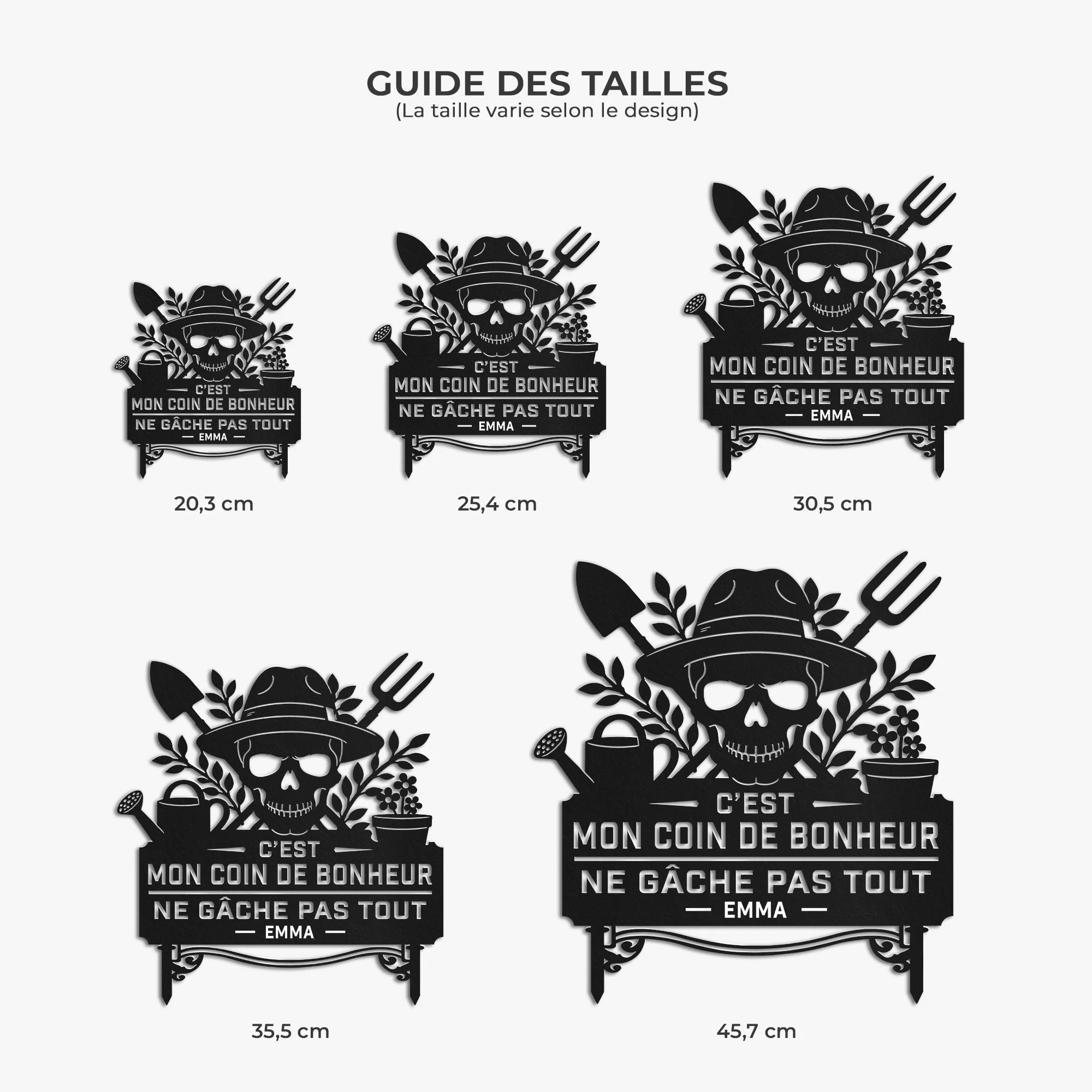 Piquet De Jardin Décoratif Personnalisé Pour Nouvelle Maison - Mon Coin De Bonheur - Image 4