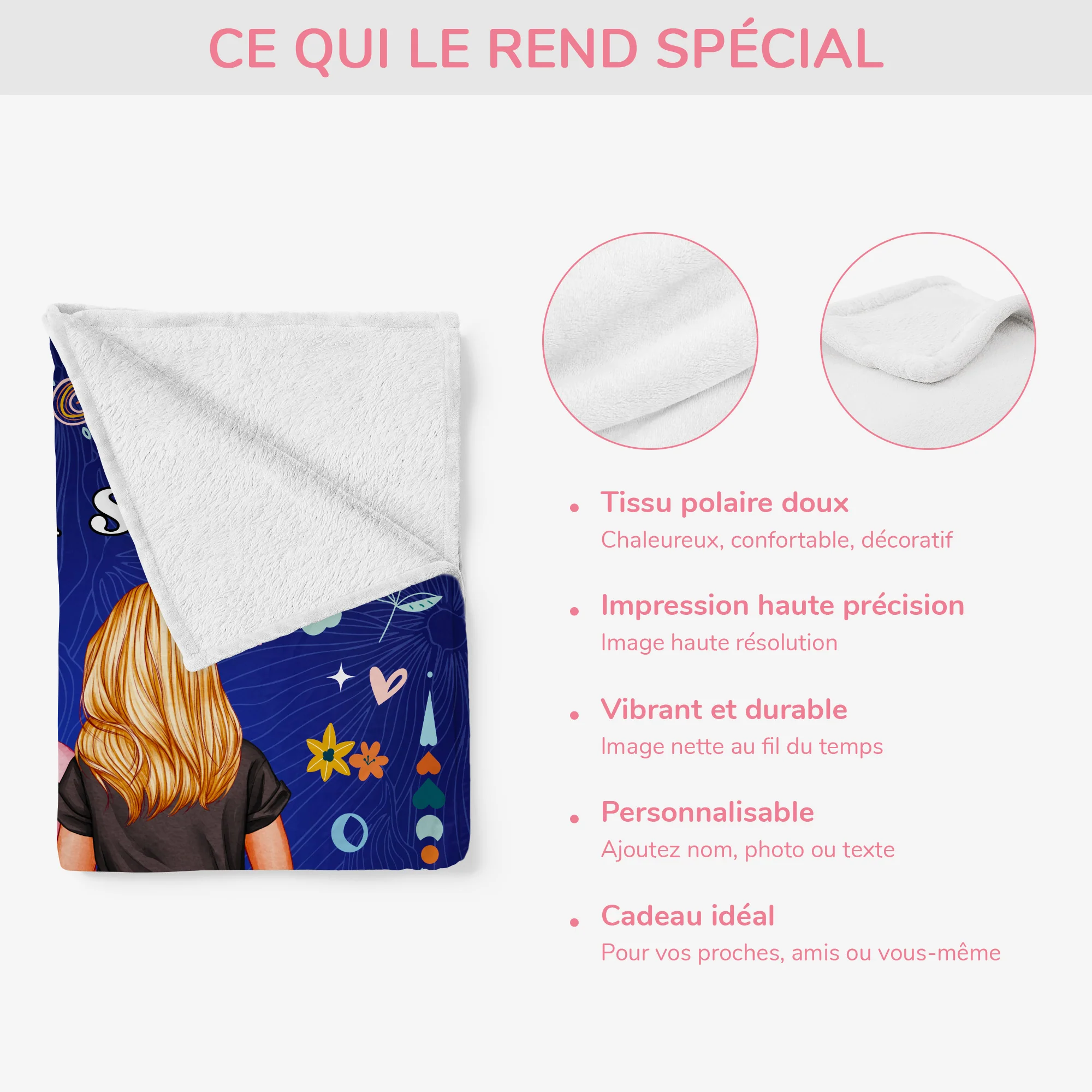 Plaid personnalisé sœur – À ma sœur chérie - Image 4