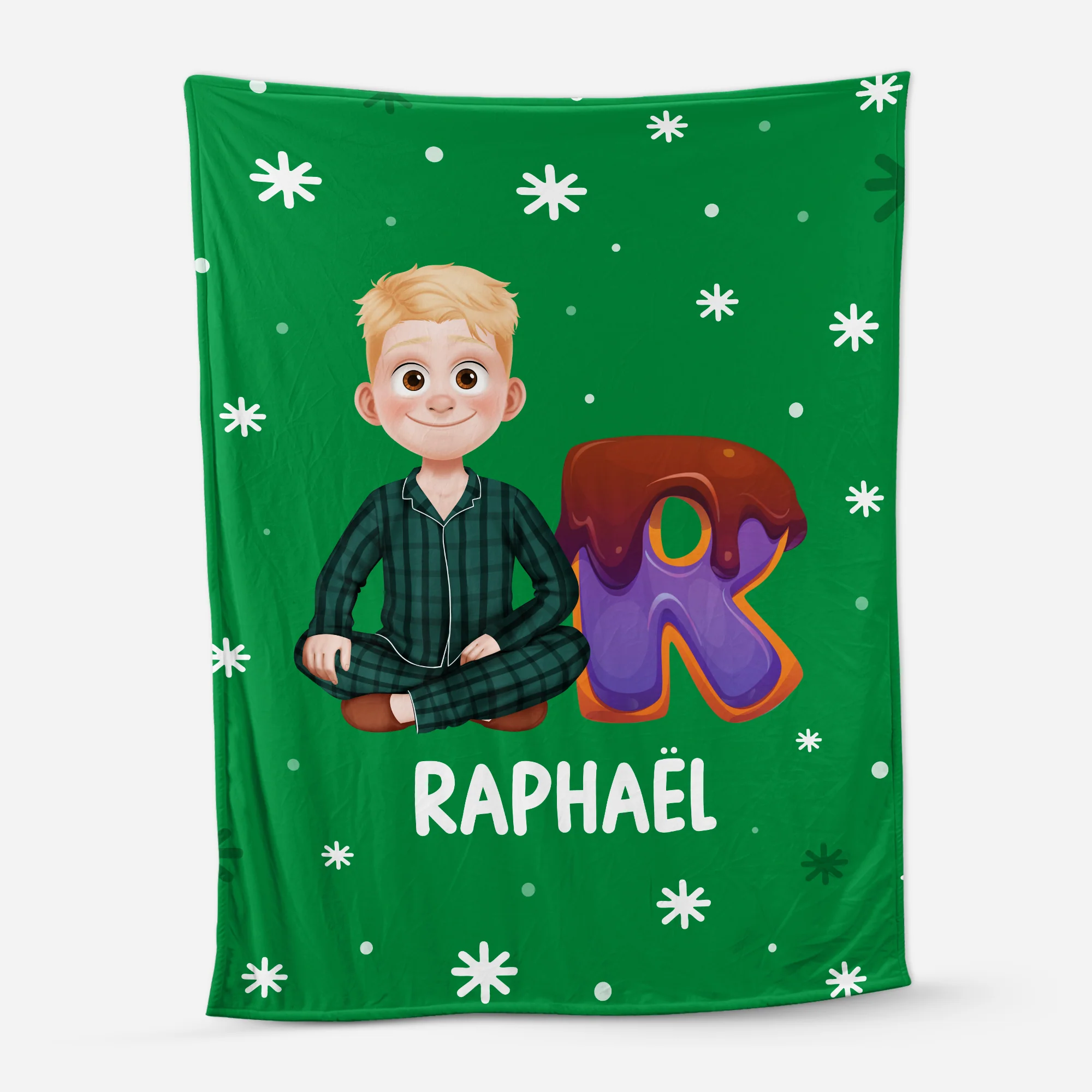 Plaid Personnalisé Avec Prénom - Voici La Noël