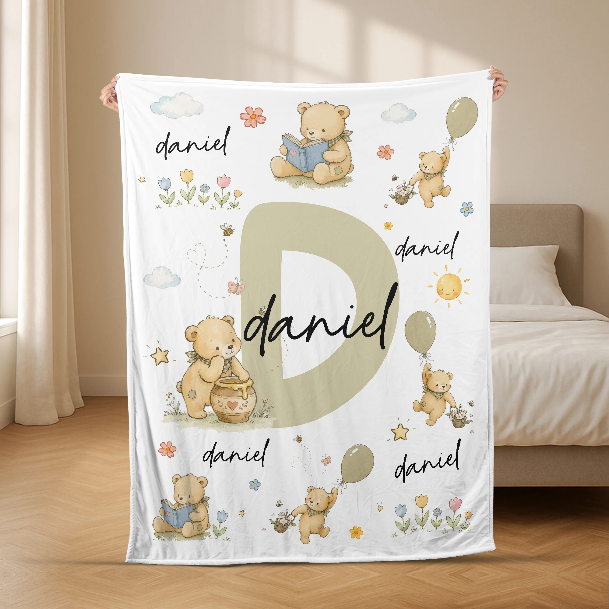 Plaid Personnalisé Enfant - Cadeau Original Avec Prénom - Image 2