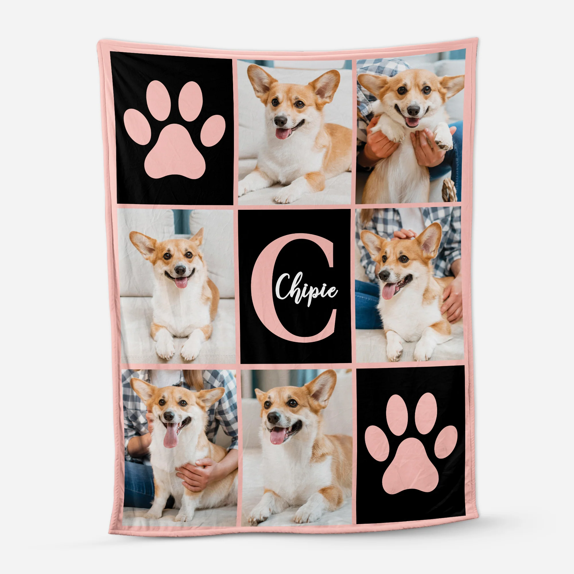 Plaid Personnalisé Photo Chat & Chien pour Amoureux des Animaux