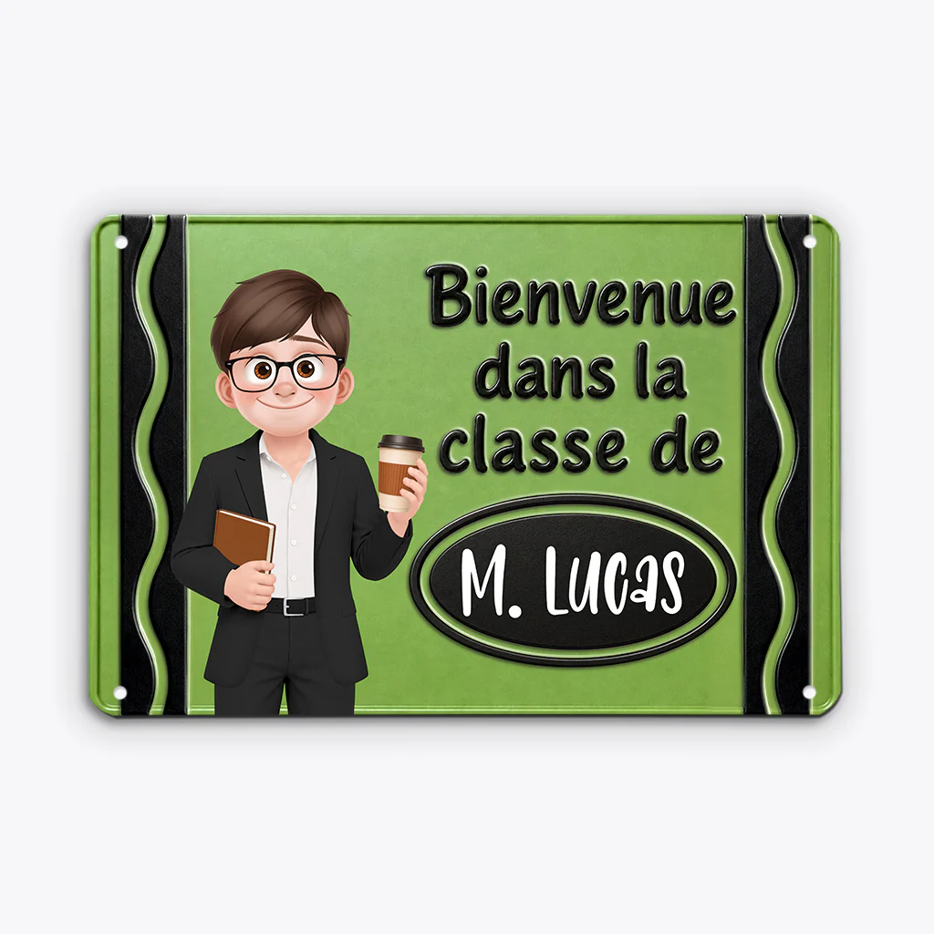 Plaque Décorative Personnalisable En Métal - Cadeau Pour Maîtresse Et Prof - Image 2