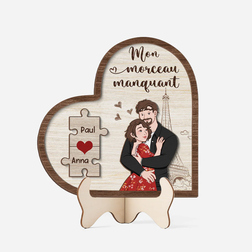 Plaque En Bois Personnalisée - Mon Morceau Manquant