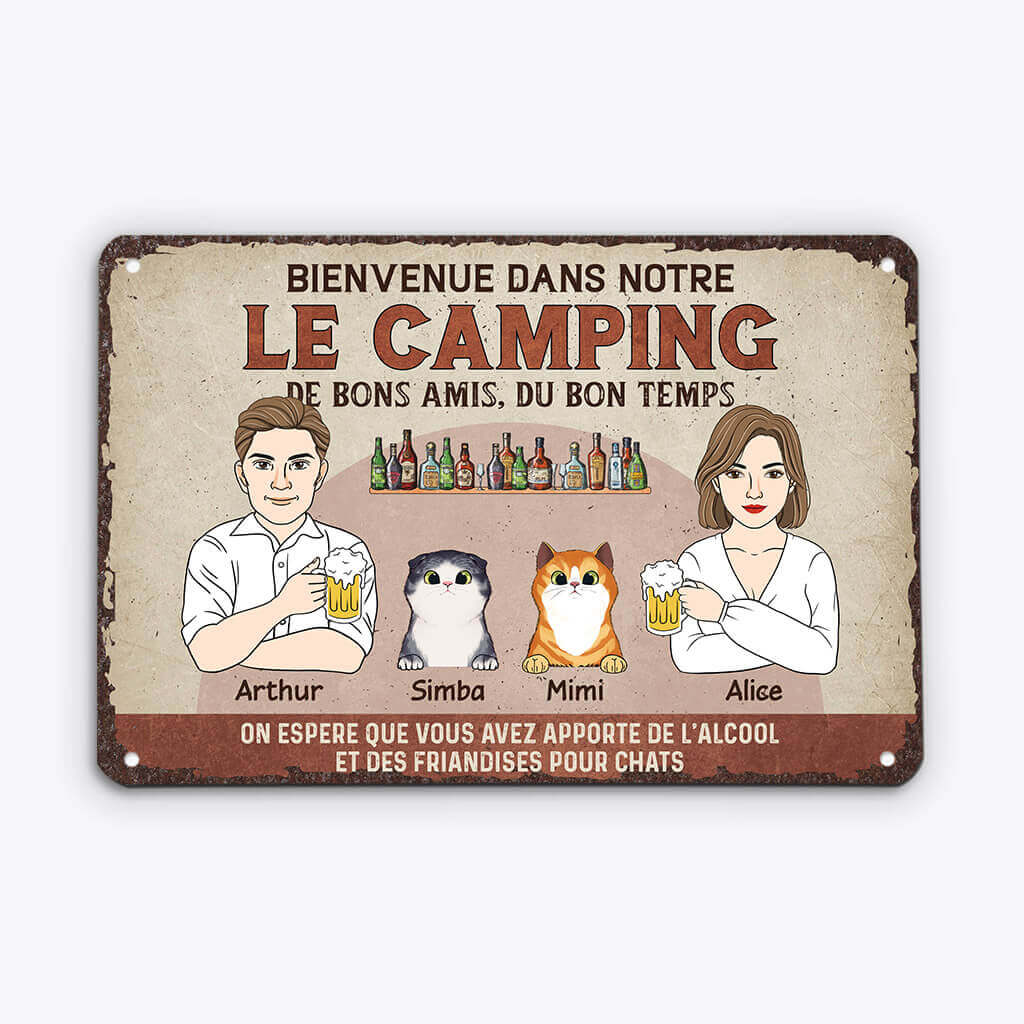 Plaque personnalisée chat – Bons amis, chaos et ronrons - Image 2