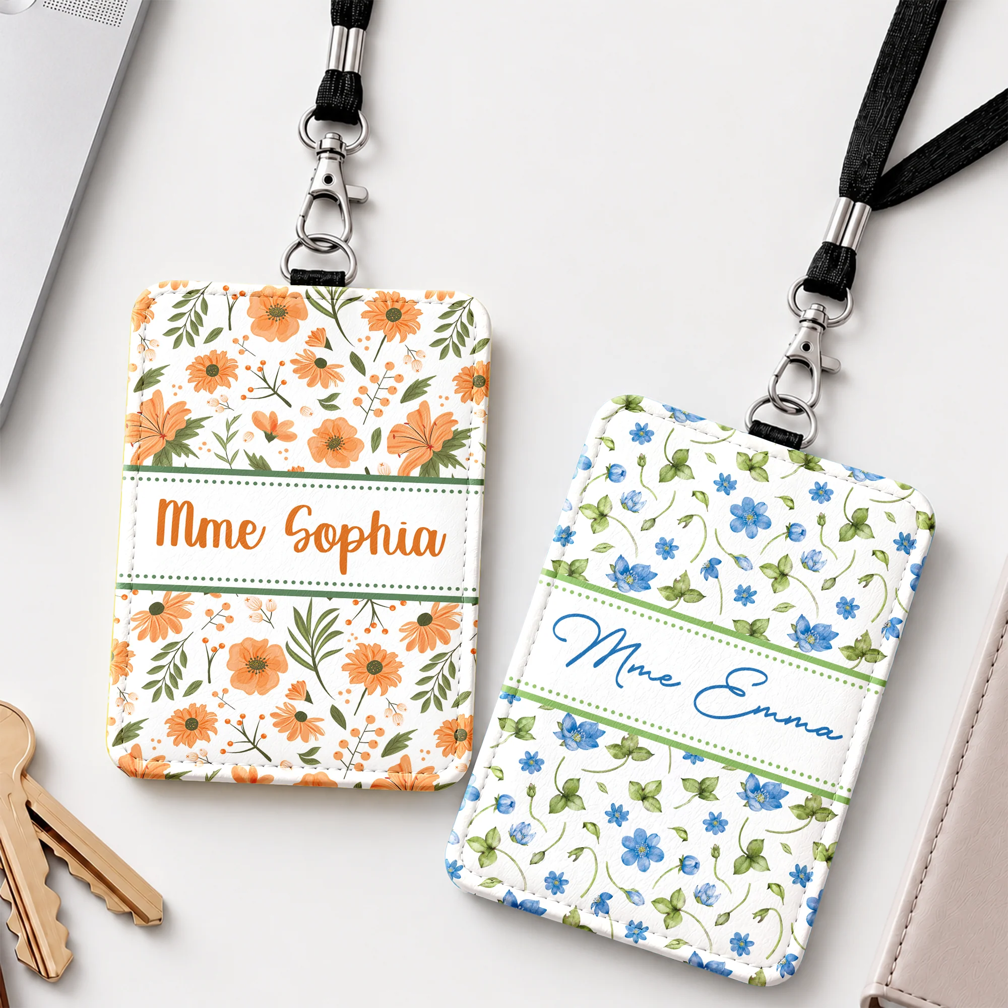 Porte-badge Personnalisé Avec Prénom - Cadeau Pour Les Enseignants - Image 2