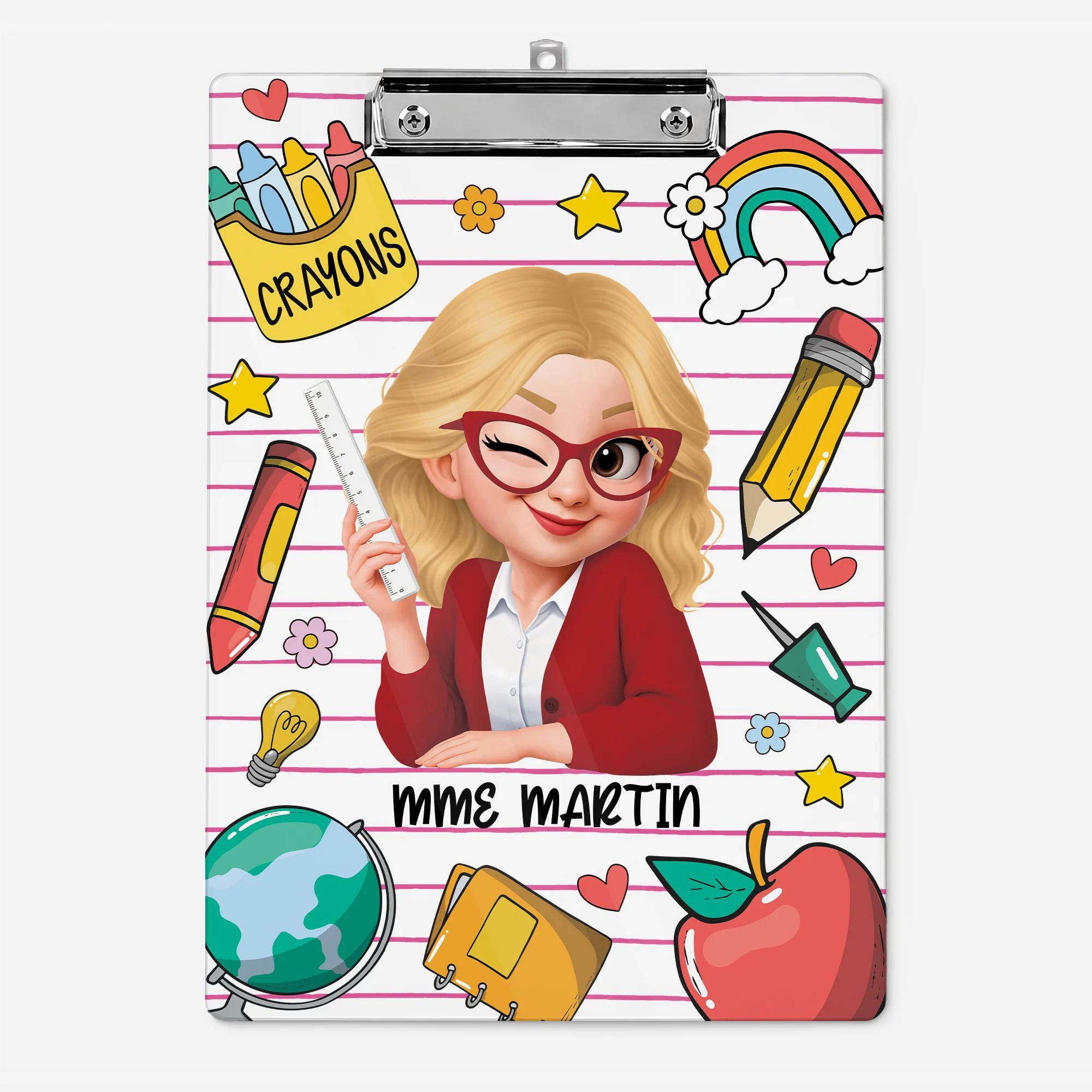 Porte-bloc Personnalisé - Cadeau Pour Les Enseignants