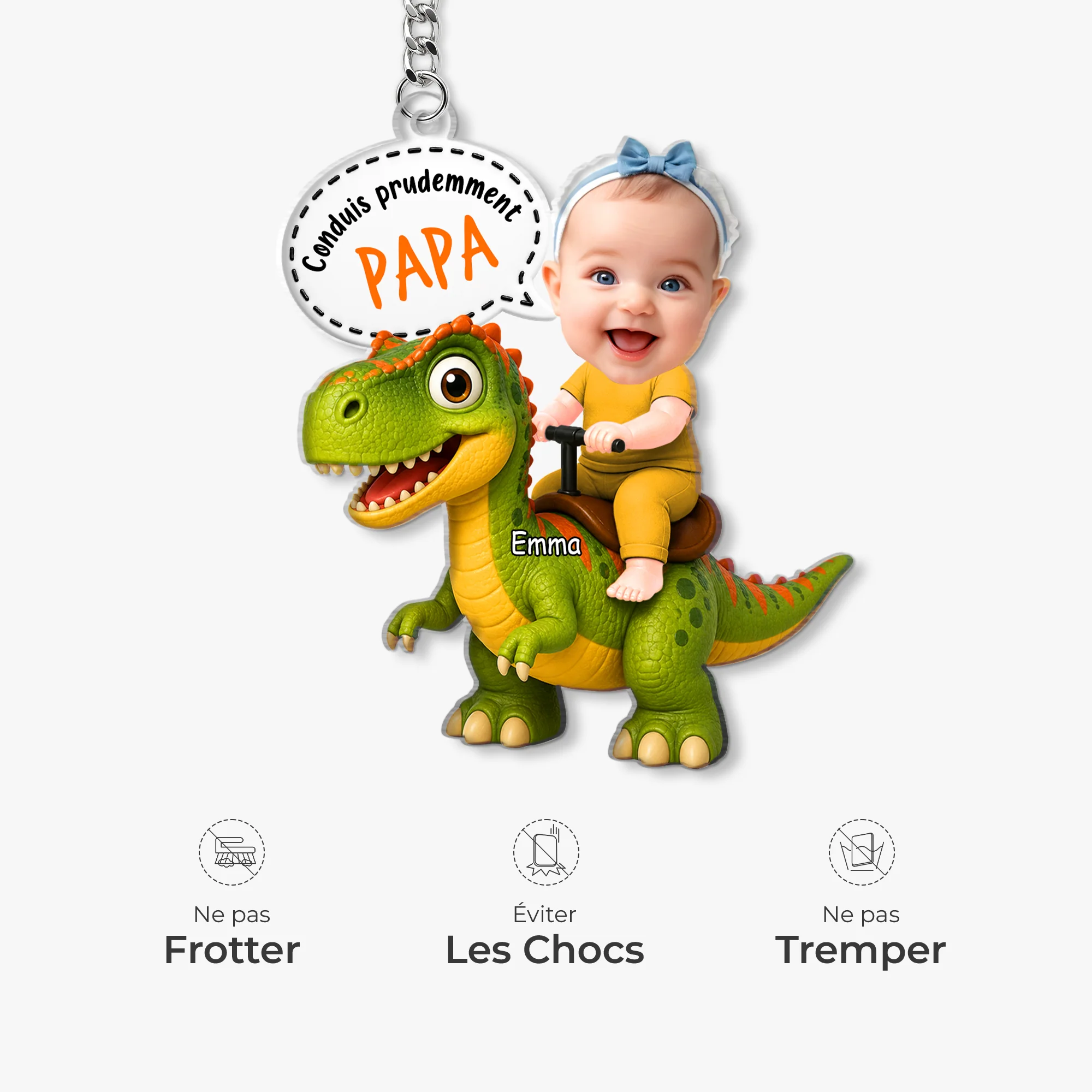 Porte-clés Personnalisé Acrylique - Papa/Maman/Mamie/Papy Réparateur De Tout - Image 5