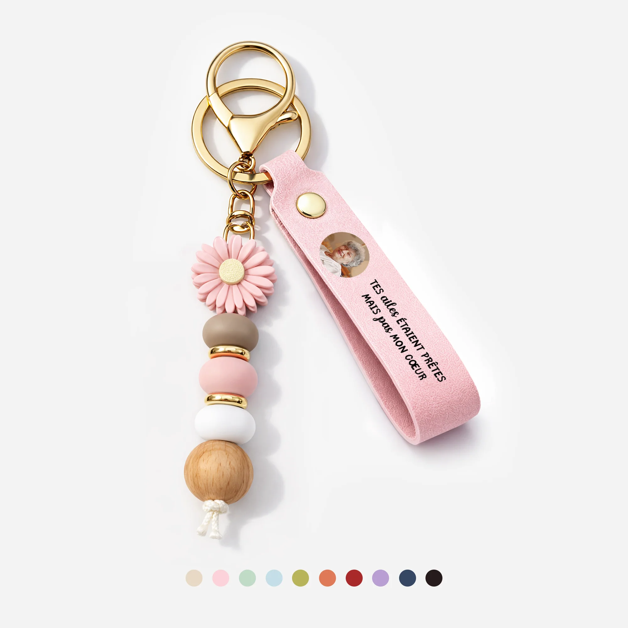 Porte Clé Photo Personnalisé | Photo Commémorative UV Tes Ailes Étaient Prêtes