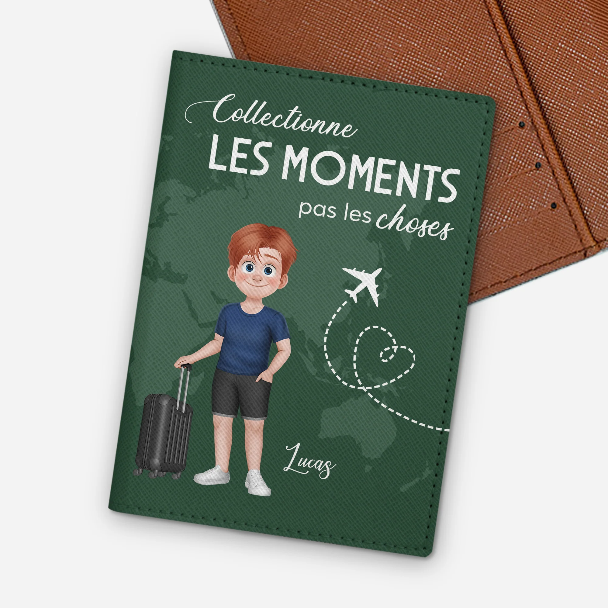 Porte Passeport Personnalisé Pour Homme - Collectionner Les Moments