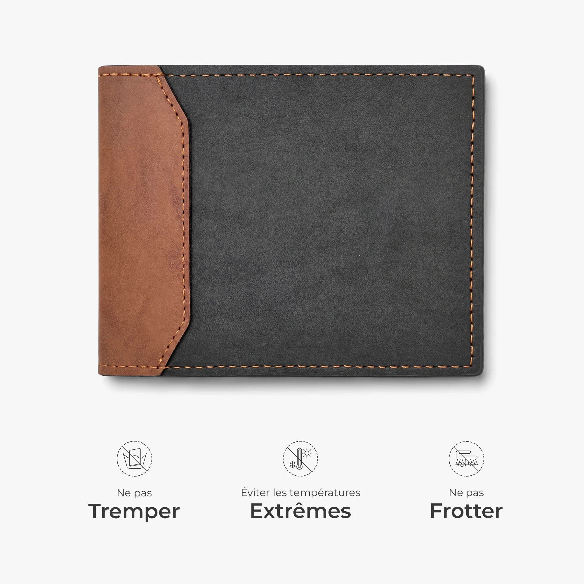 Portefeuille Cuir Haut De Gamme Personnalisé Photo - Cadeau Maman Et Papa Je T'aime - Image 6