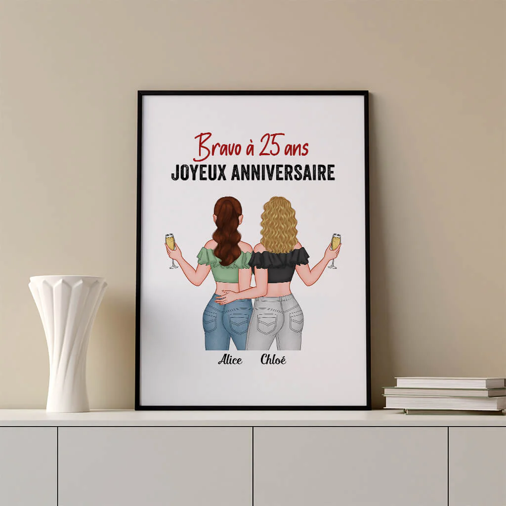 Poster anniversaire personnalisé – Bravo Joyeux Anniversaire - Image 3