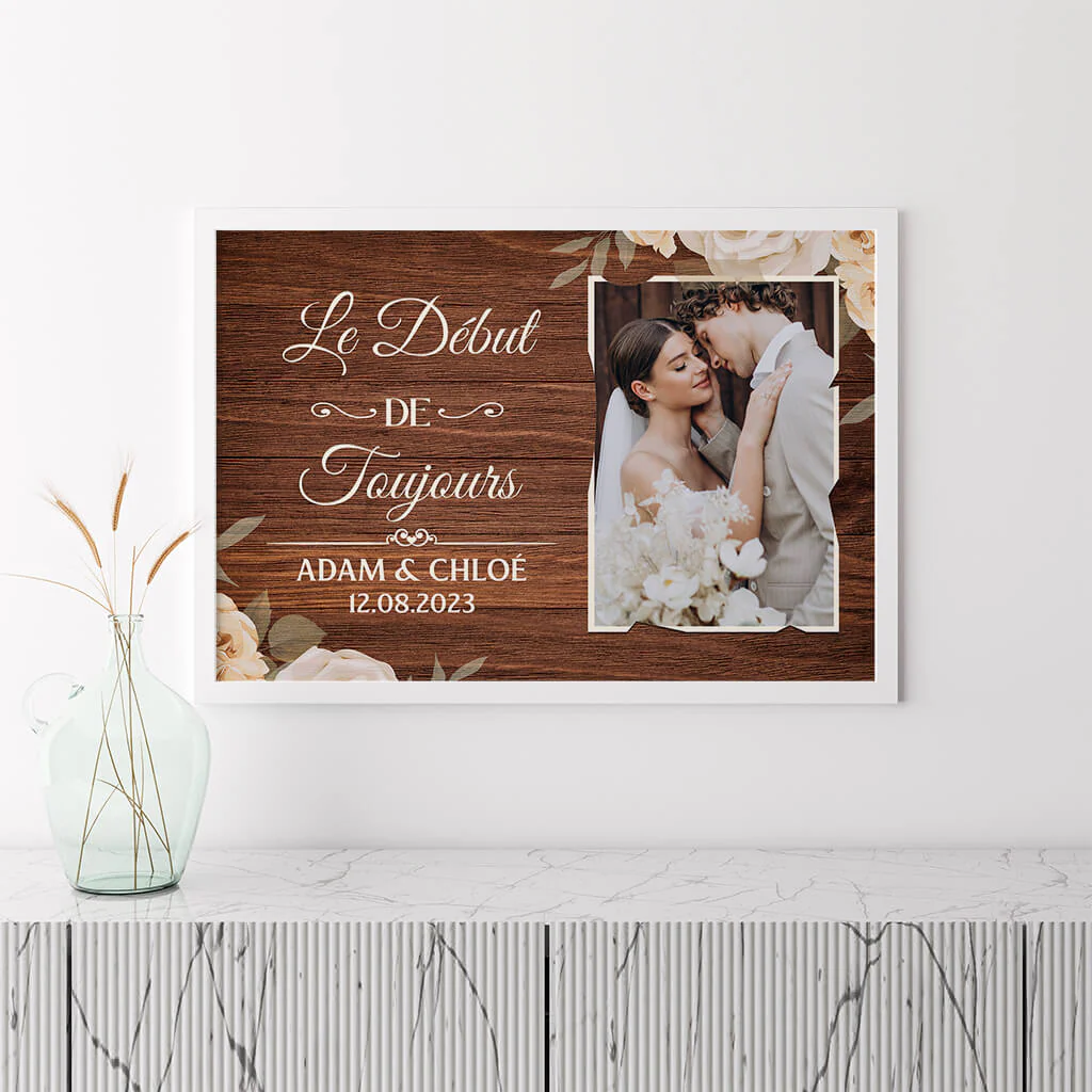Poster Mariage Personnalisé - Le Début de Toujours - Image 3