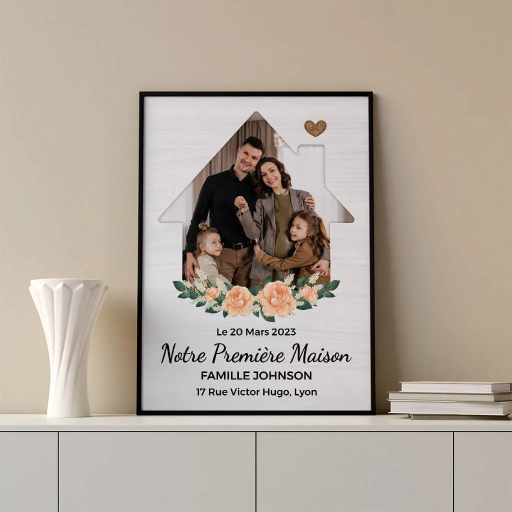 Poster Personnalisable Maison - Notre Première Maison - Image 3