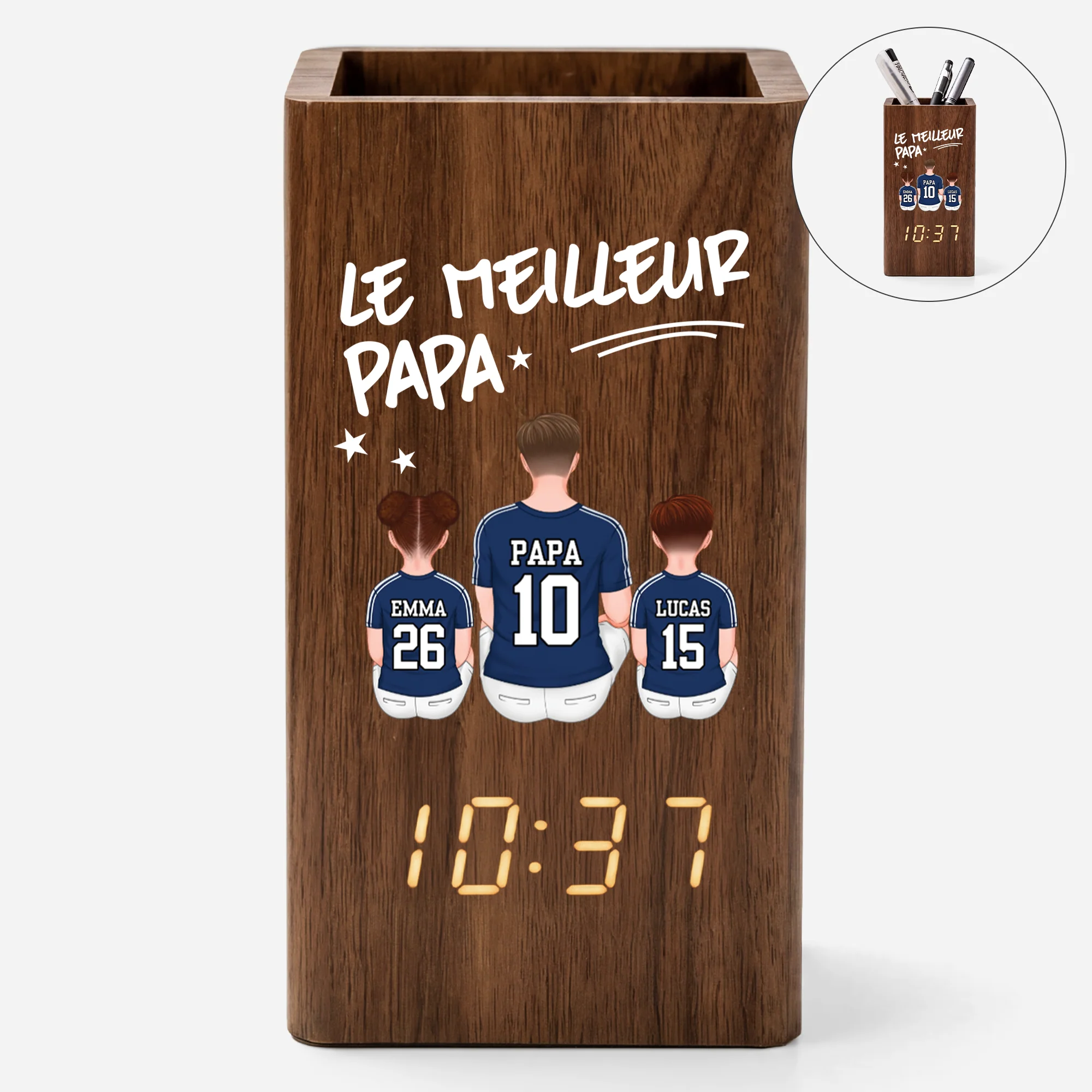 Pot À Crayon Personnalisable - Le Meilleur Papa Foot