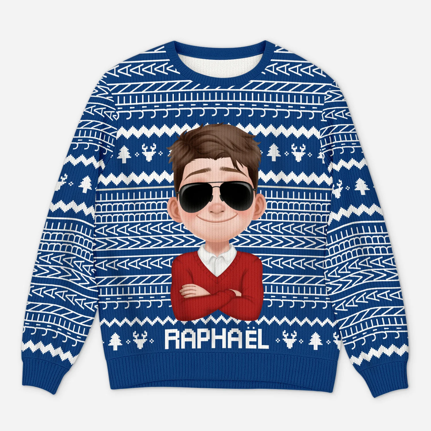 Pull Moche de Noël Personnalisé - J'en Ai Marre