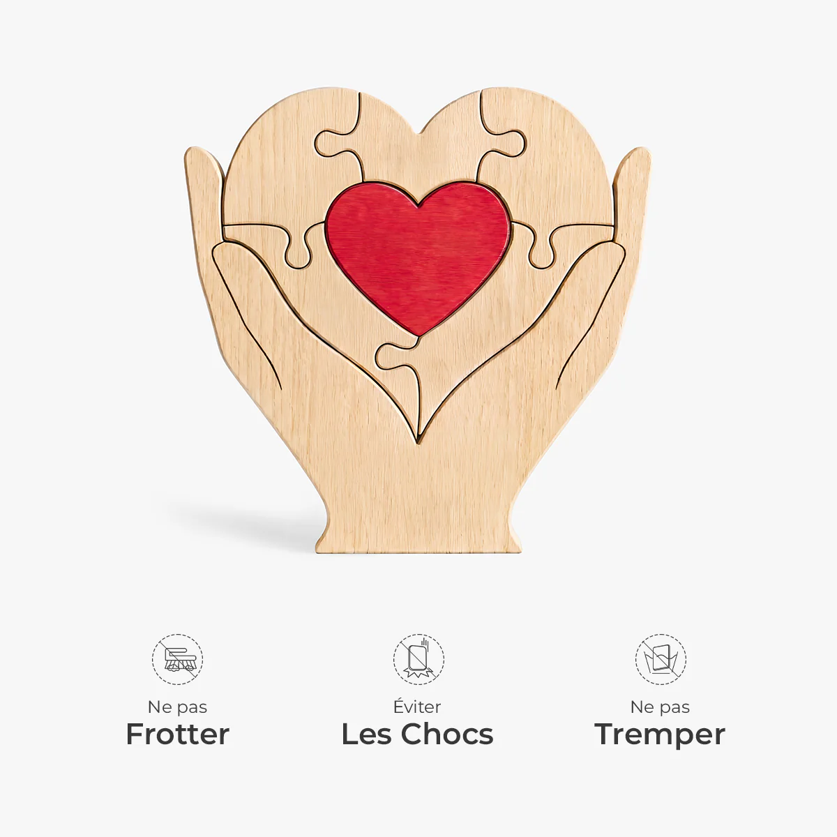 Puzzle Bois Personnalisé Famille Commémoratif - Toujours Dans Mon Cœur - Image 5