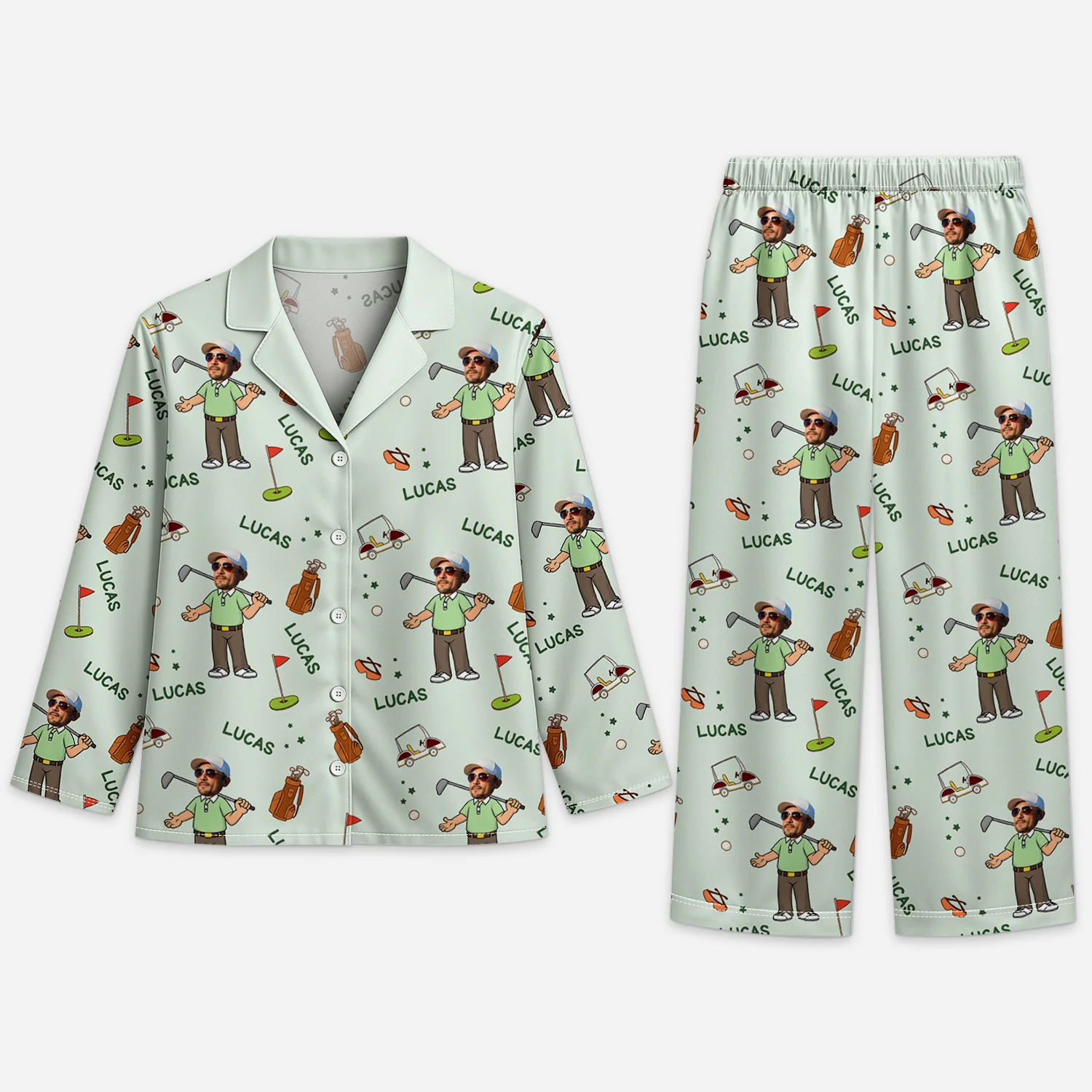 Pyjama Personnalisé Photo - Le Golfeur