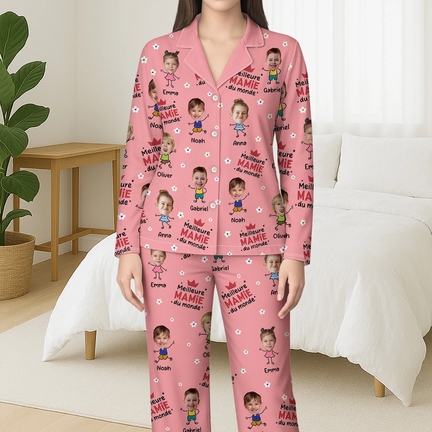 Pyjama Personnalisé Photo - Meilleur Papy/Mamie - Image 3