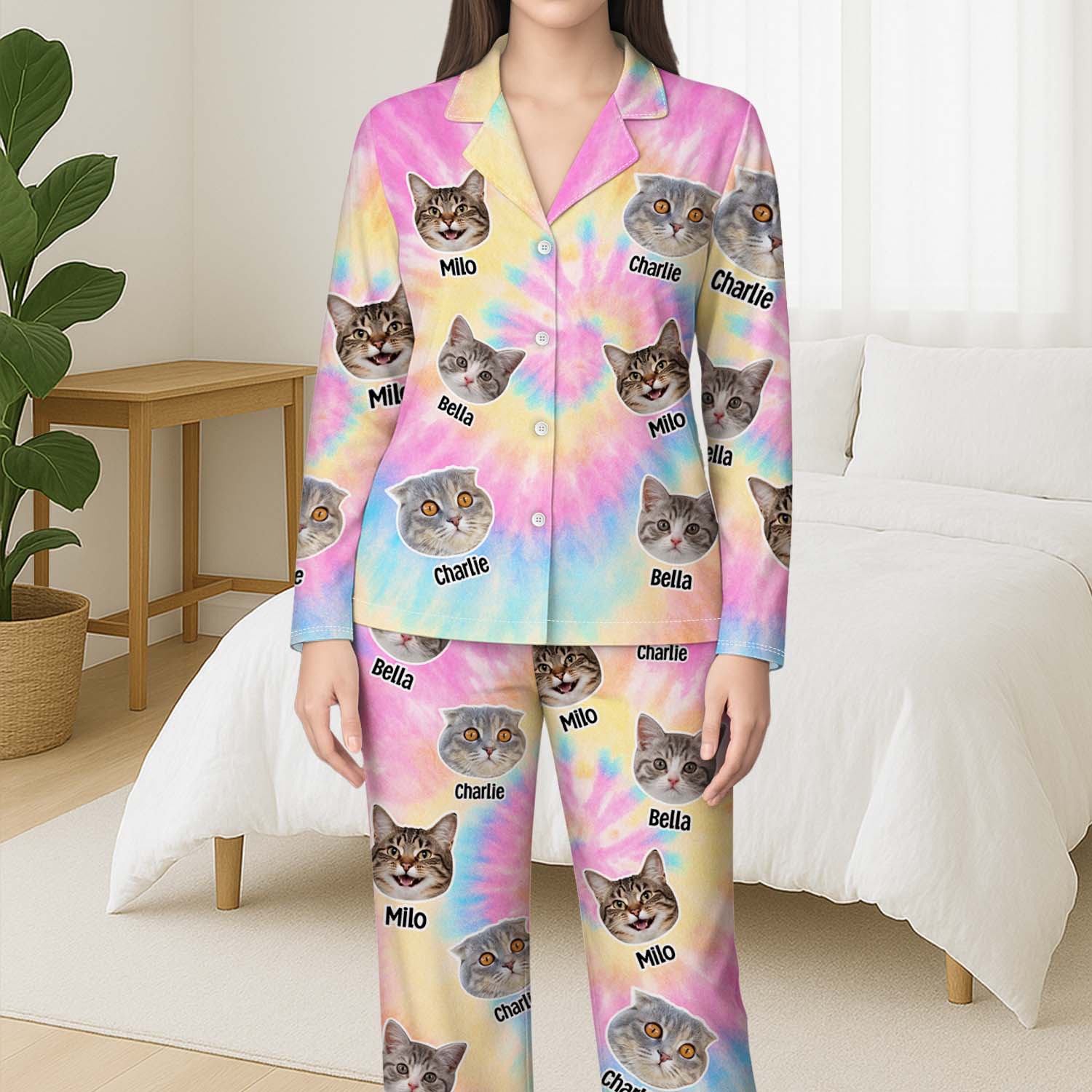 Pyjama Personnalisé Avec Photo - Mon Chat De L'espace - Image 3