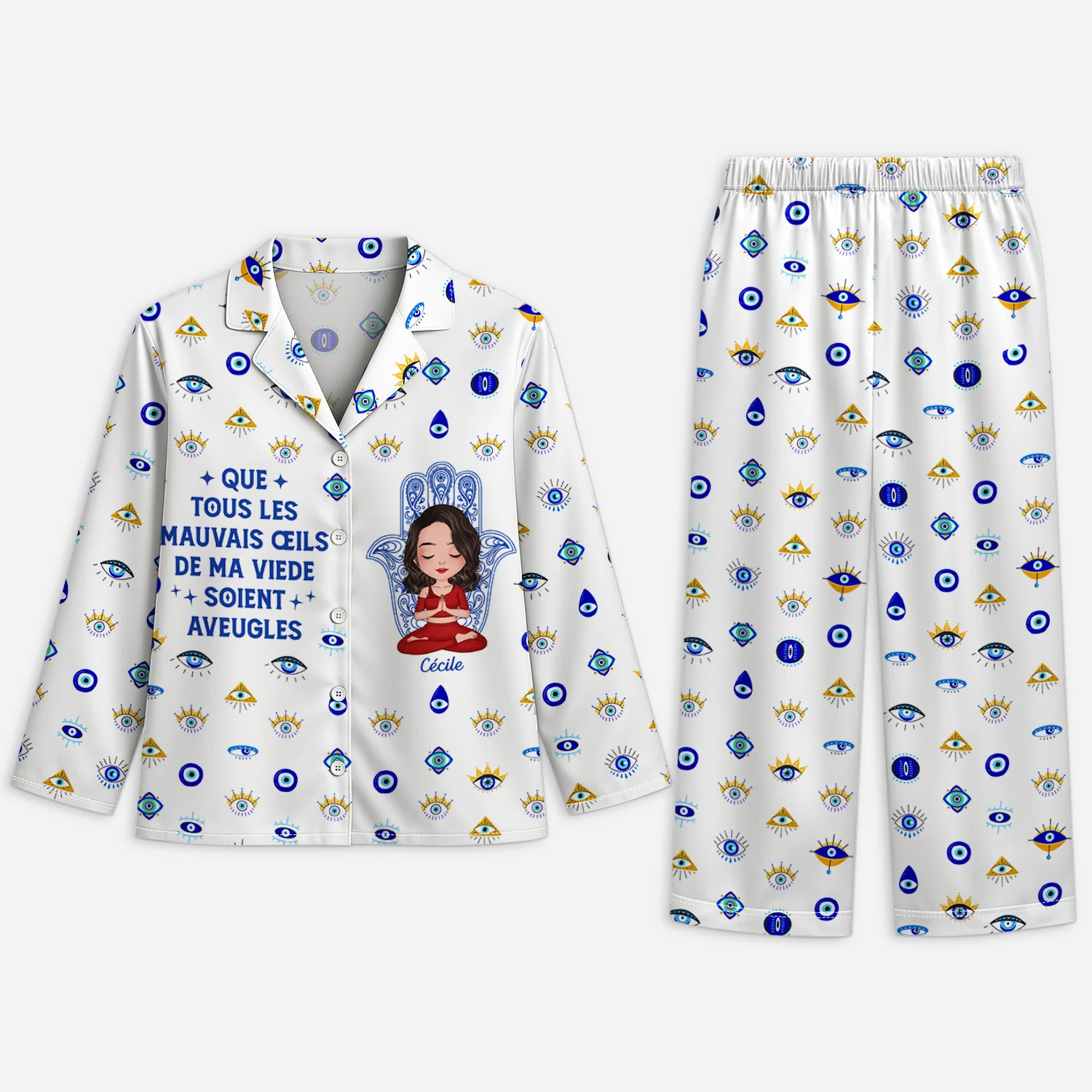Pyjama Personnalisé Femme - La Vie Est Meilleure Avec Le Yoga