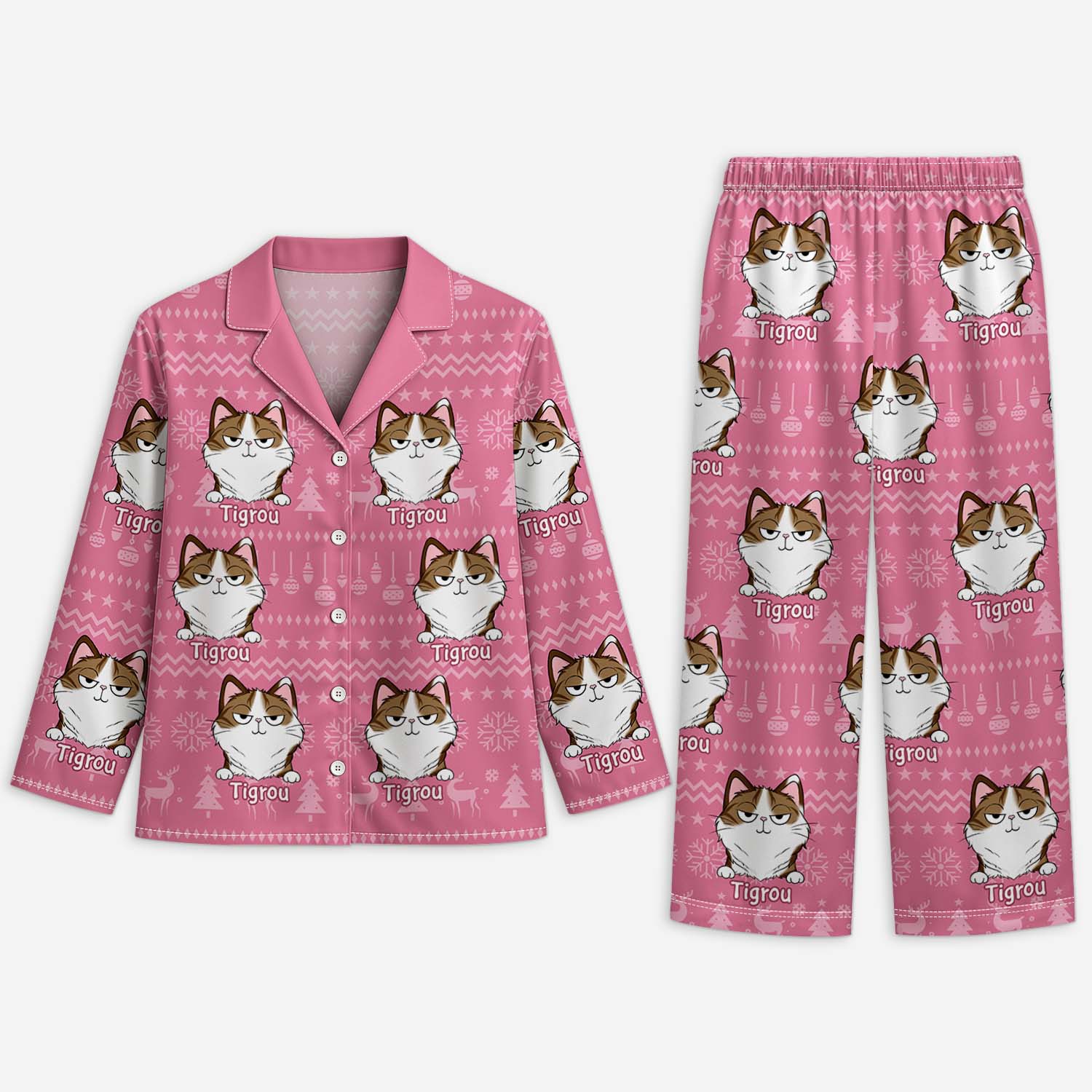 Pyjama Personnalisé Photo - Mon Chat Aimé