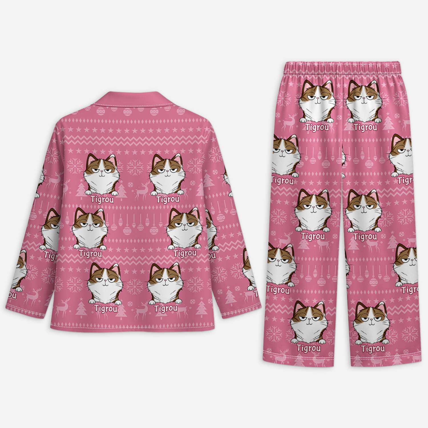 Pyjama Personnalisé Photo - Mon Chat Aimé - Image 2