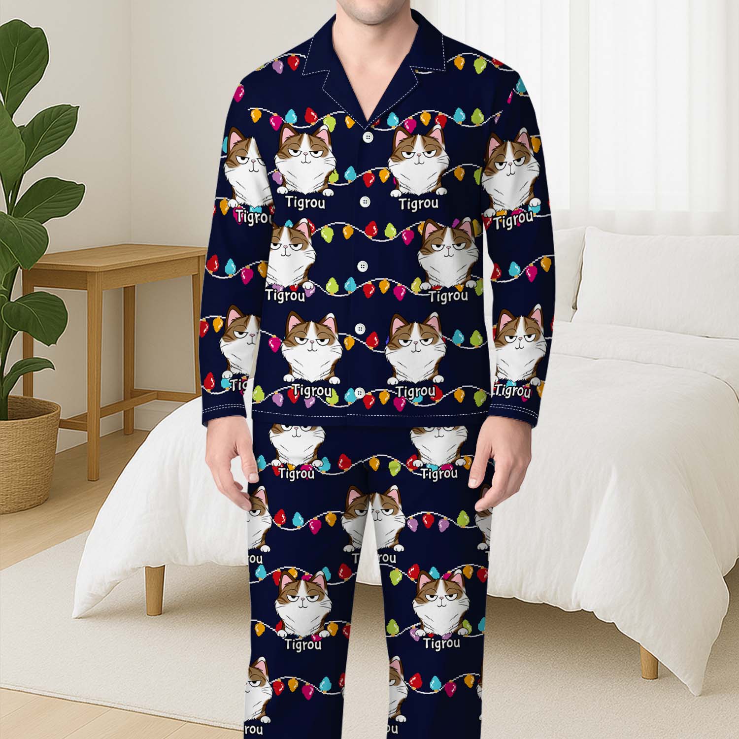 Pyjama Personnalisé Photo - Mon Chat Aimé - Image 3