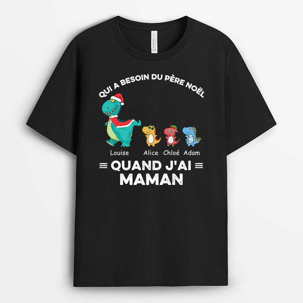 Tee Shirt Personnalisé Mamie Noël - Quand J’ai Mamie - Image 2
