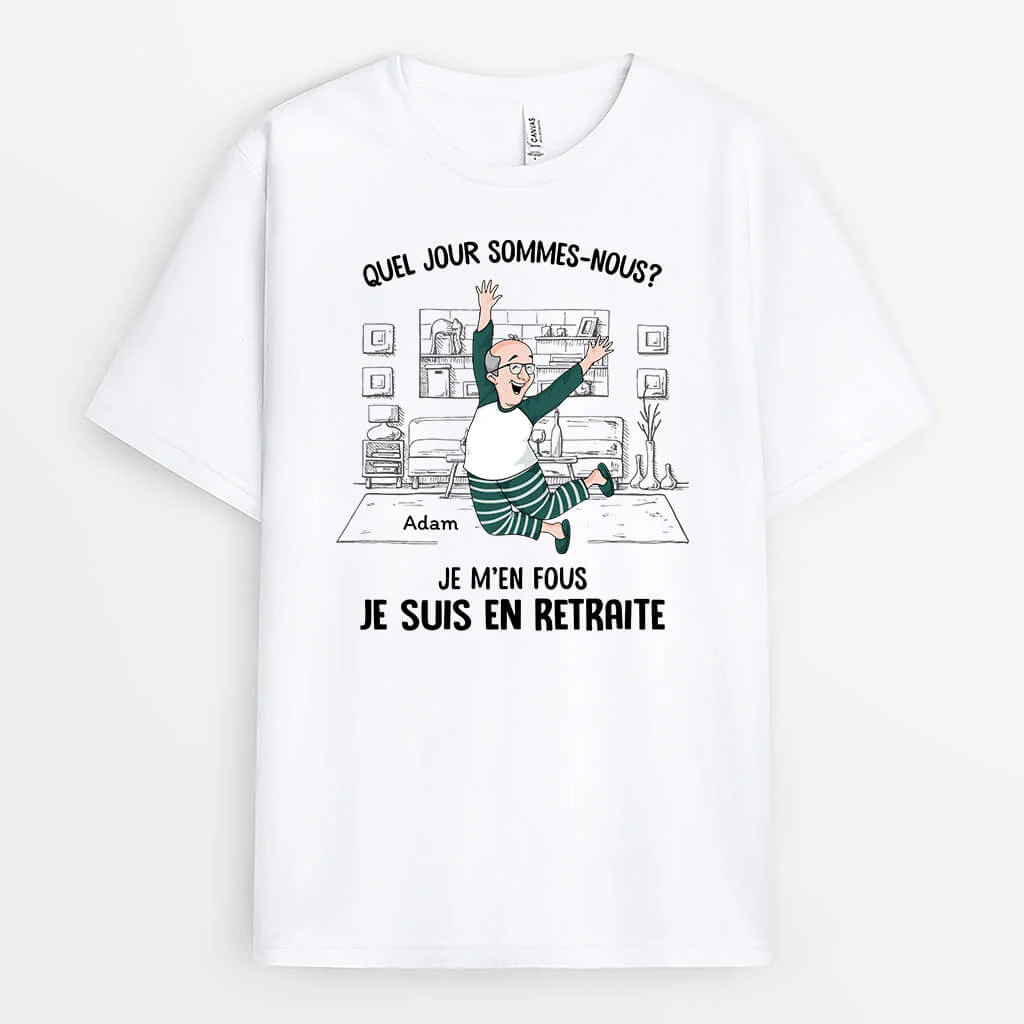 Tee shirt Personnalisé Humoristique Homme – Quel Jour Sommes-Nous ?