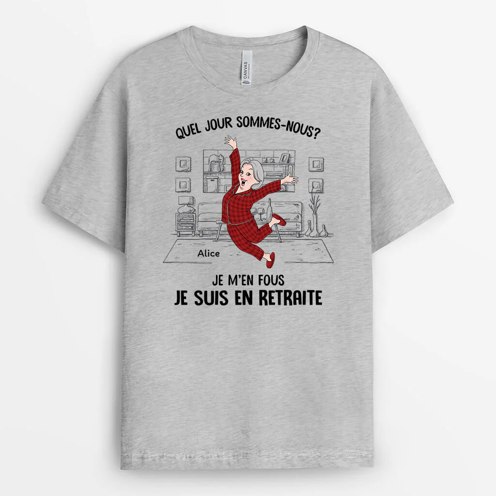 Tee shirt Personnalisé Humoristique Homme – Quel Jour Sommes-Nous ? - Image 2